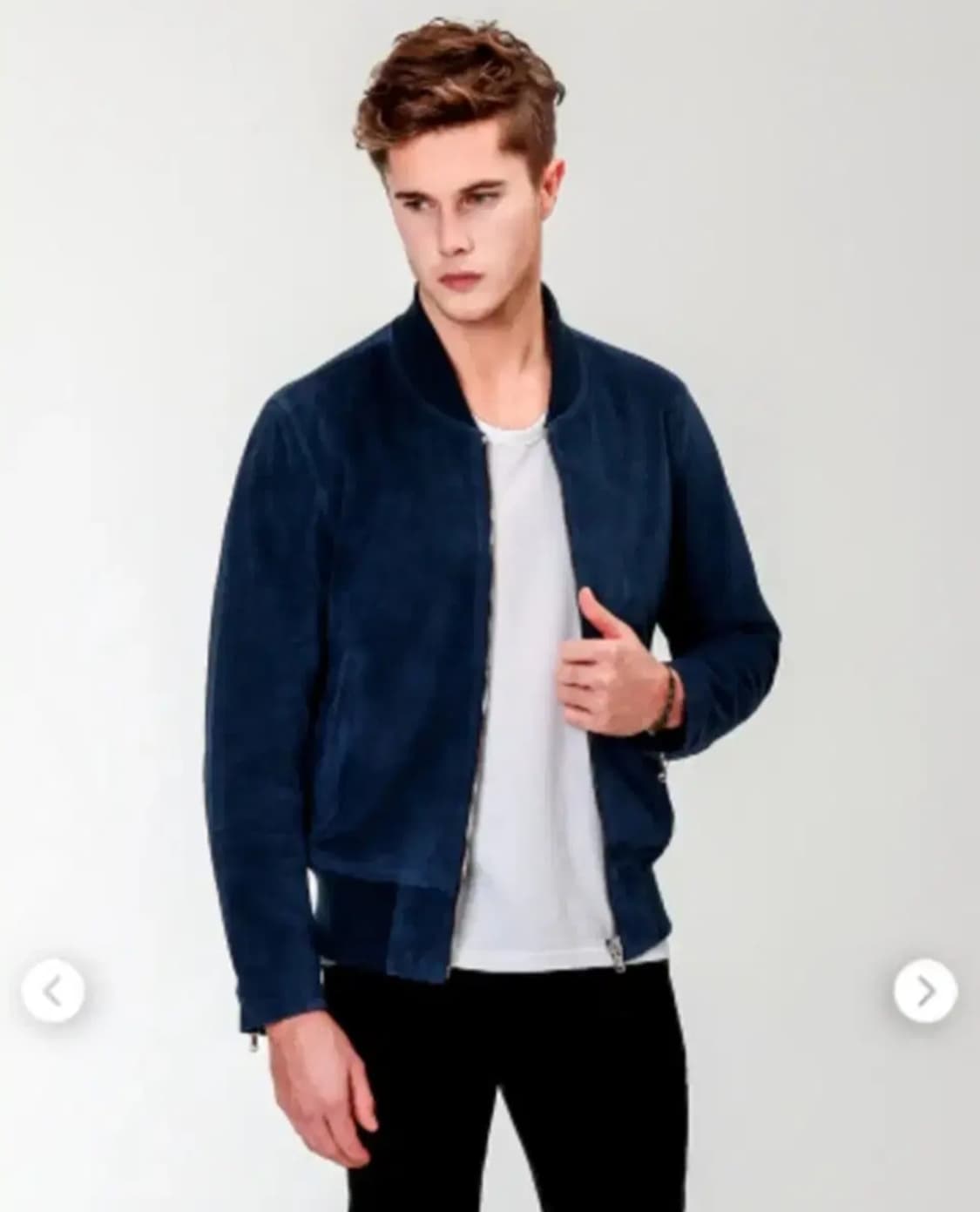 고스트테일러 스웨이드 블루종 자켓 L 상품이미지3