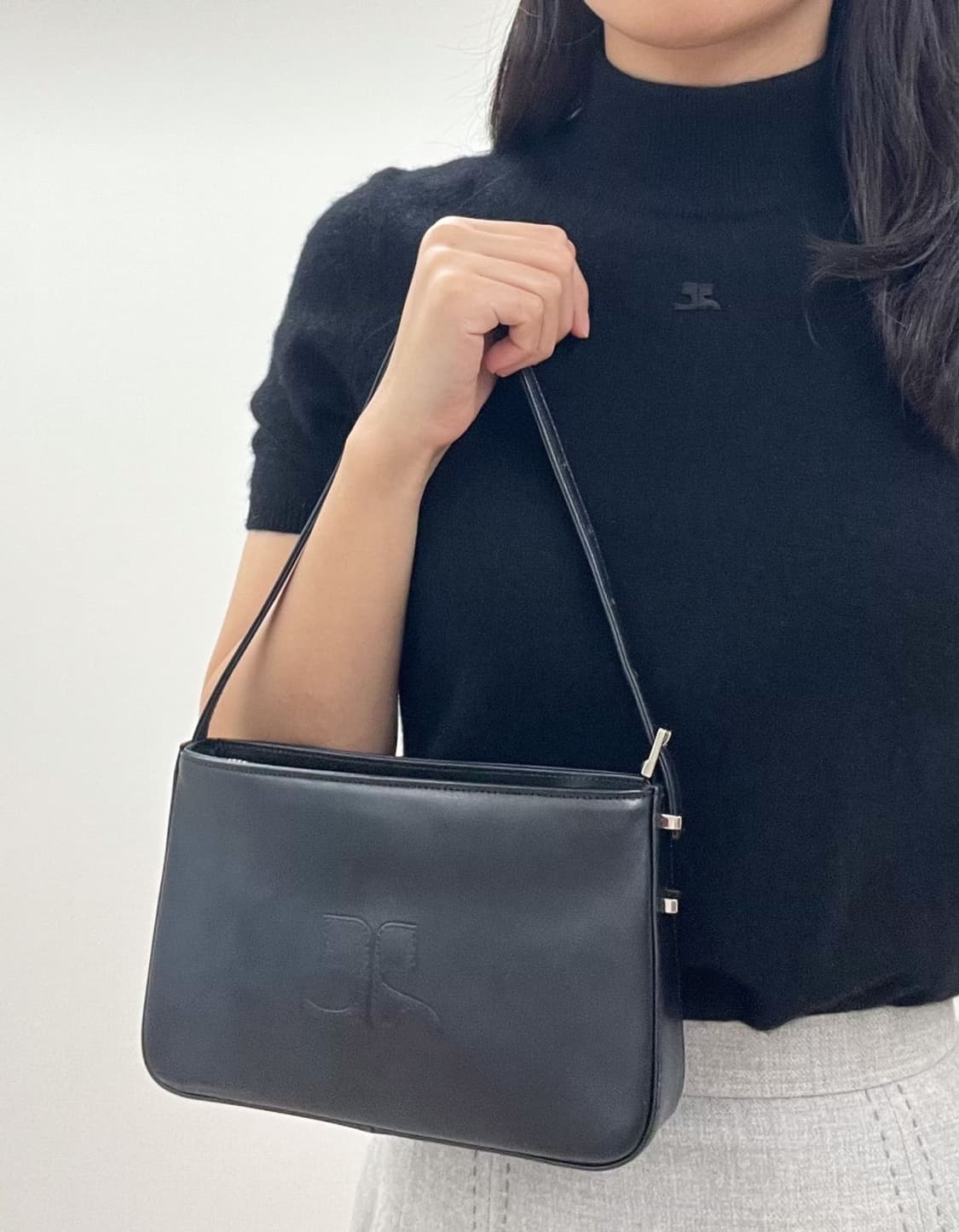 courreges / 꾸레쥬 블랙 캐시미어 니트   상품이미지10