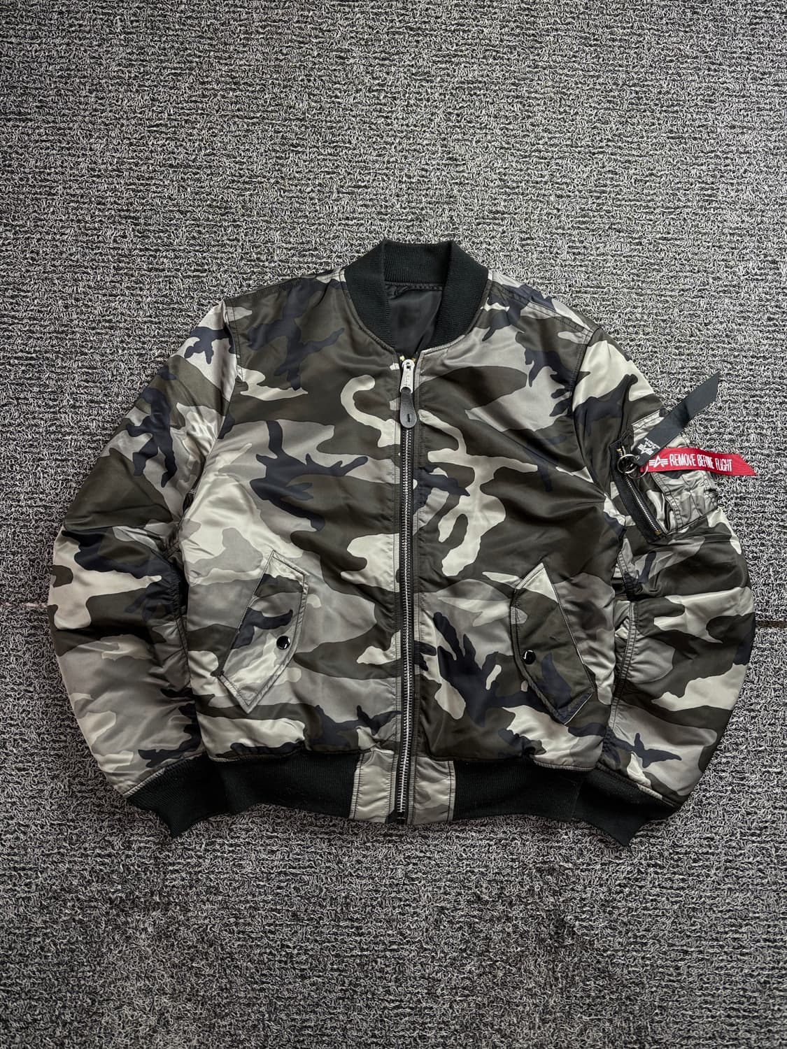 알파인더스트리 카모플라쥬 MA-1 리버시블 항공 점퍼 2482 상품이미지2