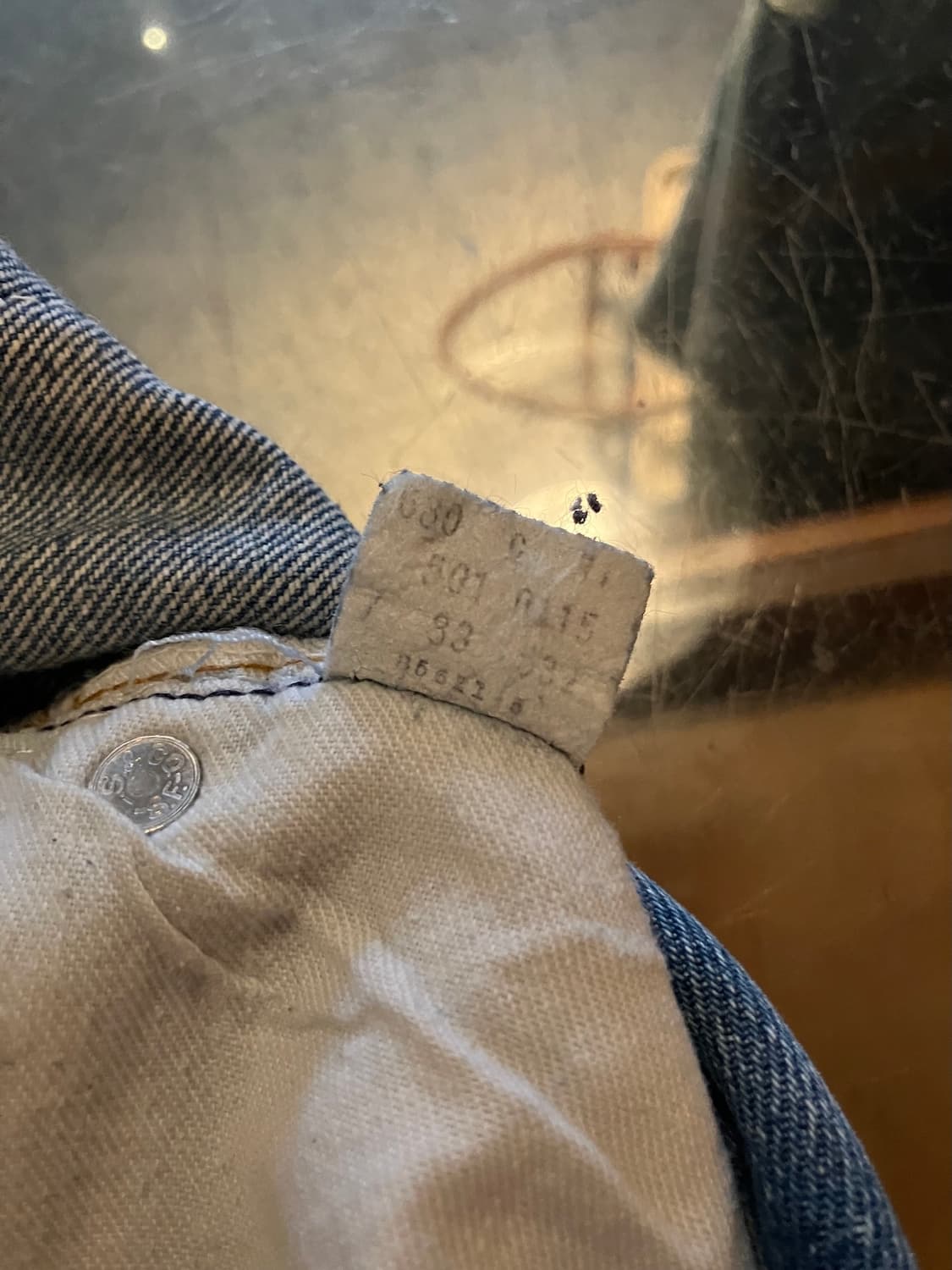 80s USA 빈티지 리바이스 501 이행기 66후기 논셀비지 데님 팬츠 상품이미지10