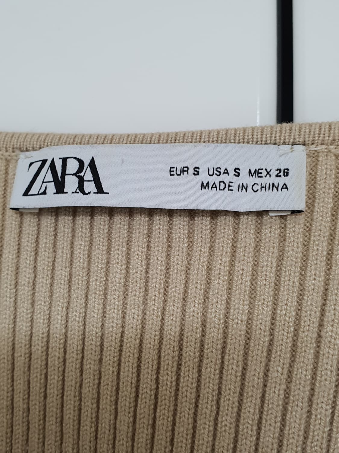 zara 자라 스퀘어넥 니트 s 새상품 상품이미지3