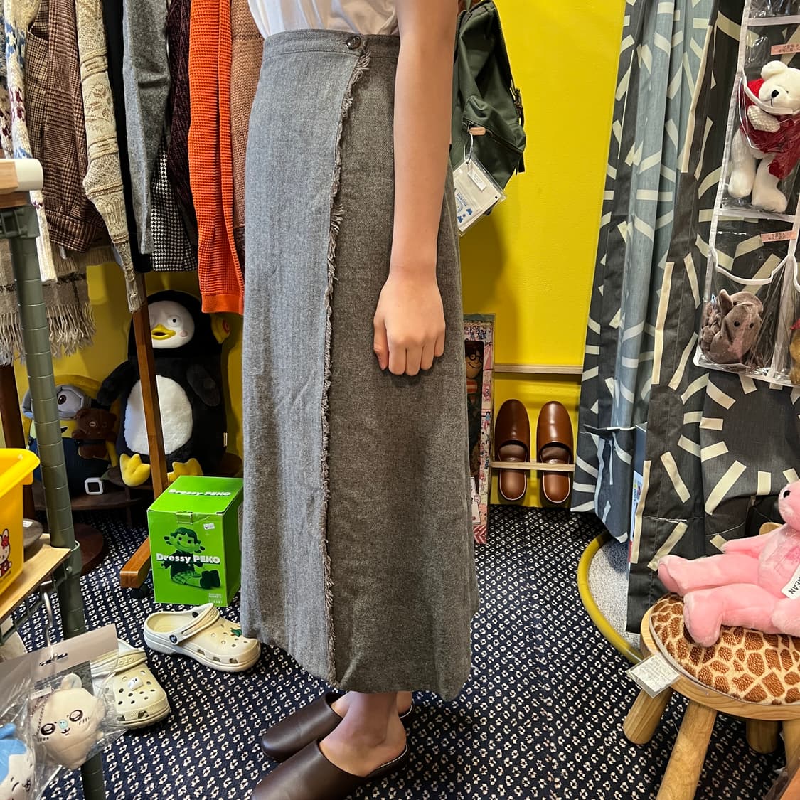 [Japanese Vintage] 울 랩 롱스커트 상품이미지4