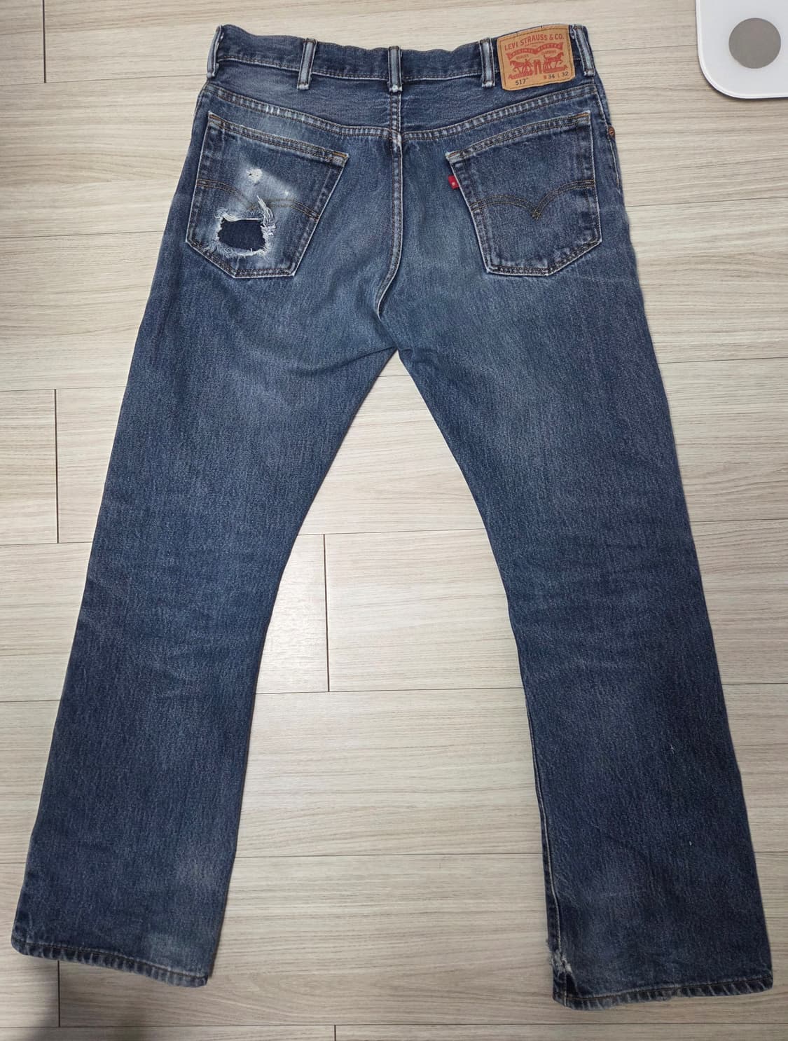 2013년도 리바이스517, 부츠컷 데님 w34  상품이미지4