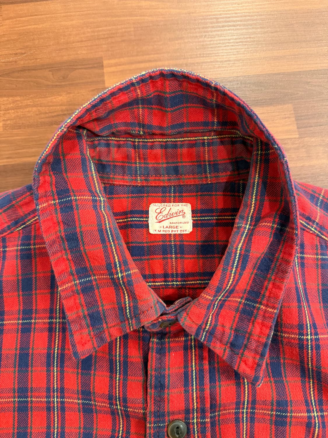 Edwin 에드윈 SANFORIZED 코튼 플란넬 체크 셔츠 상품이미지7
