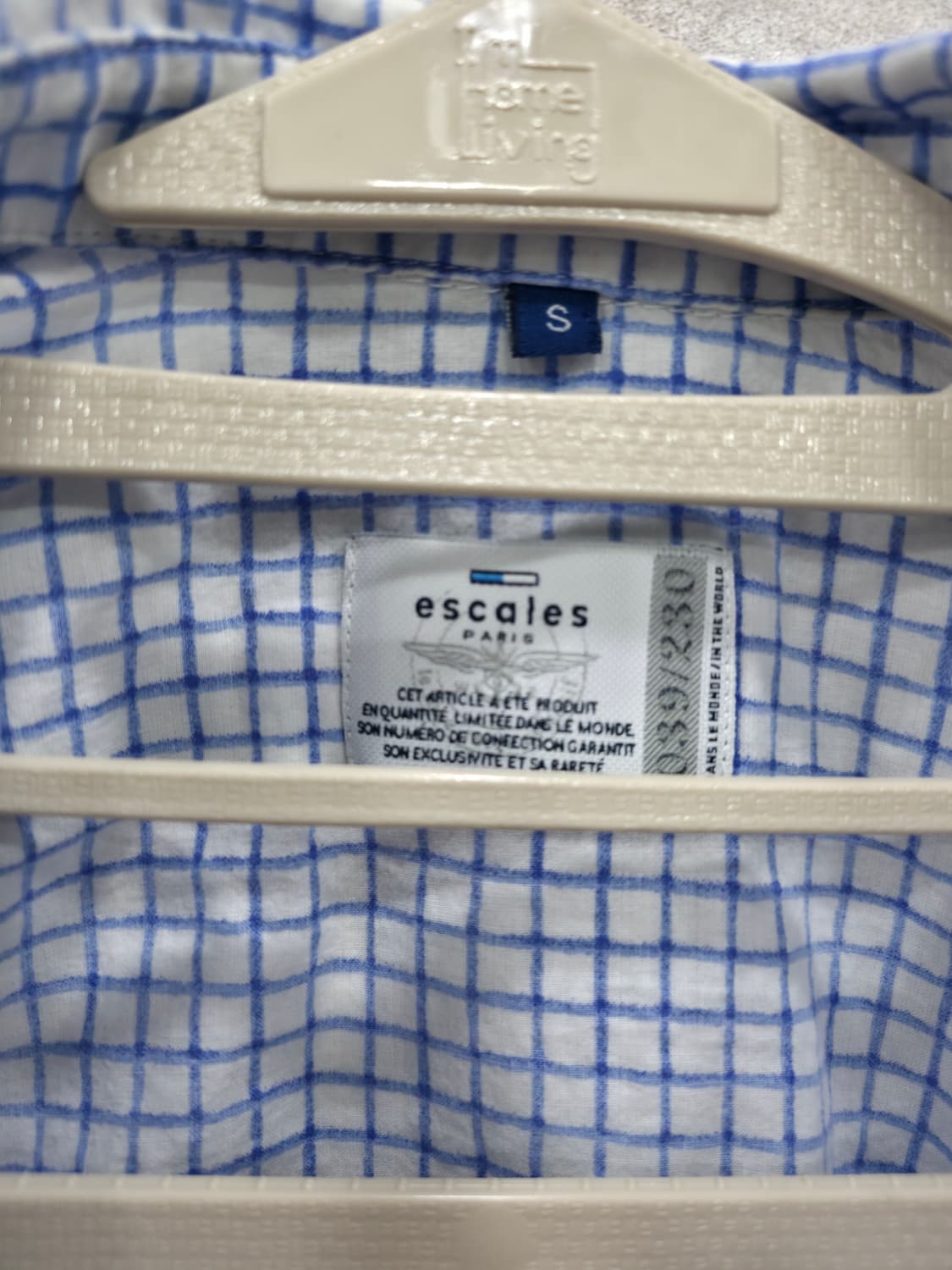 이스케일스파리 escales paris 체크 셔츠 상품이미지2