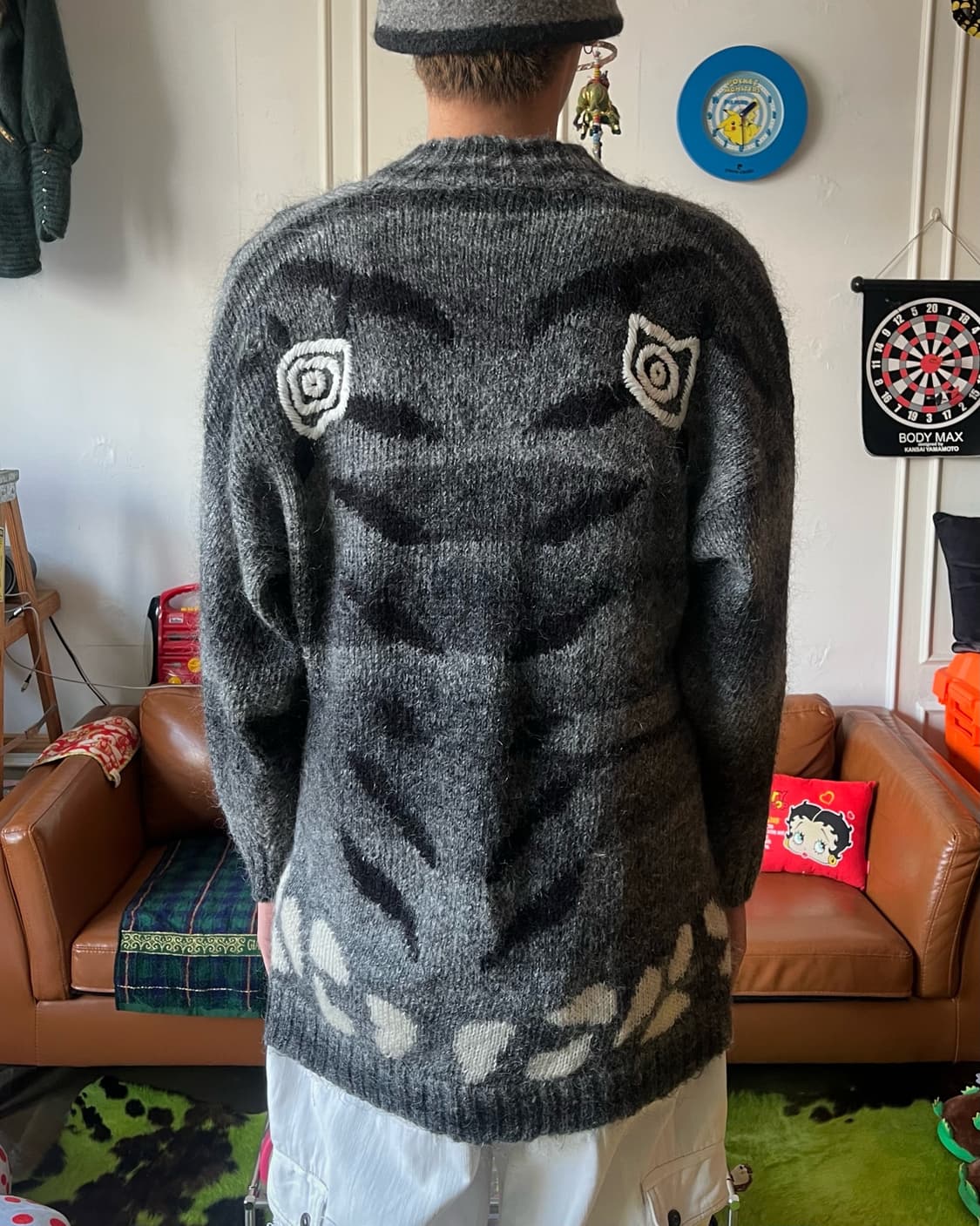 1970-80s Vintage Mohair Knit Cardigan 상품이미지3