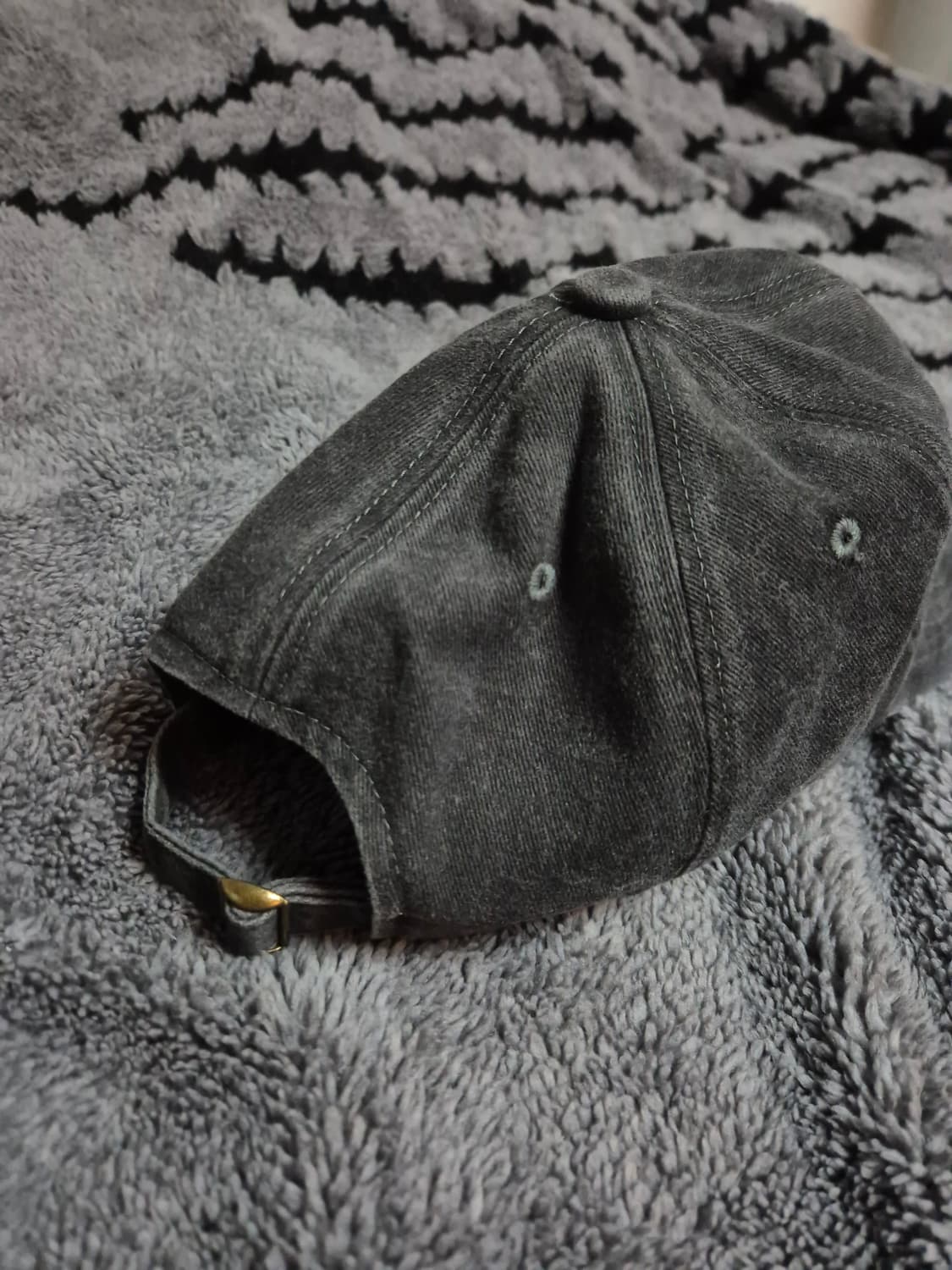 파운드3 스톤 워시드 볼캡 차콜 상품이미지4