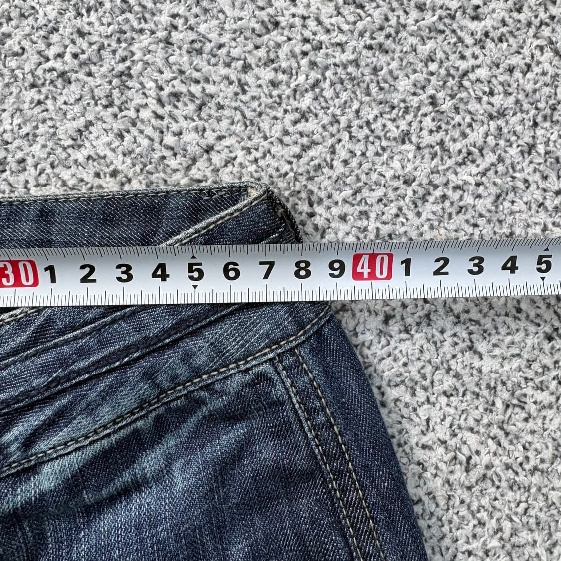 70-94 후부 데님 팬츠 7부 청바지 0312J 상품이미지5