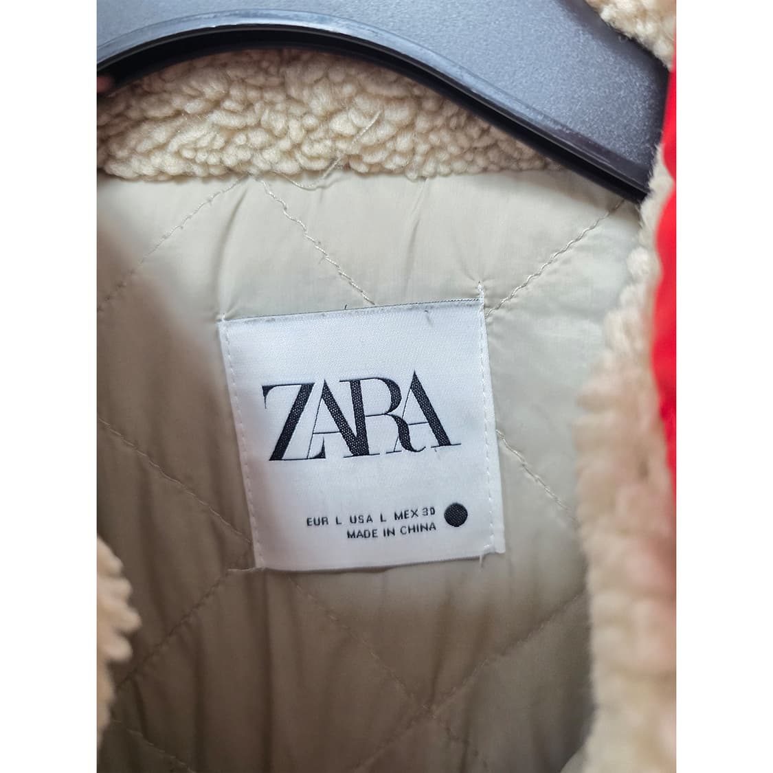 택포_ 자라 베이지 후리스 XL 상품이미지2