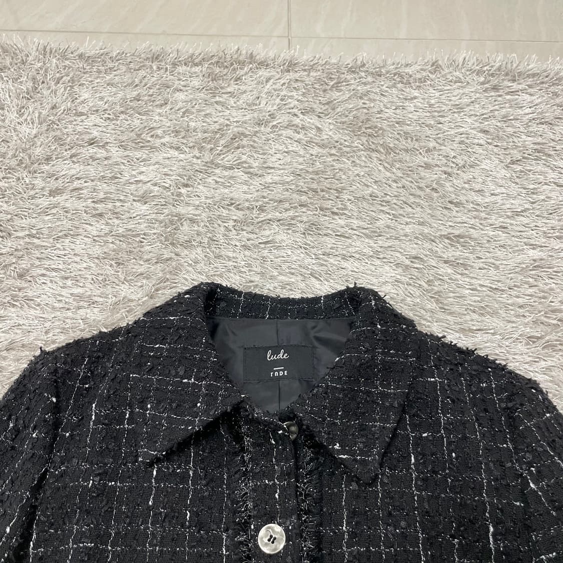 [S](새상품)루드 트위드 원피스 상품이미지4