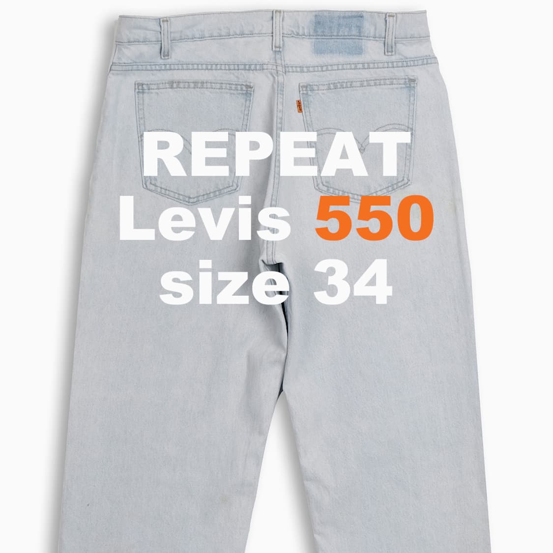 리바이스 550 오렌지탭 연청 90s USA 34 인치 OR5503699 상품이미지1