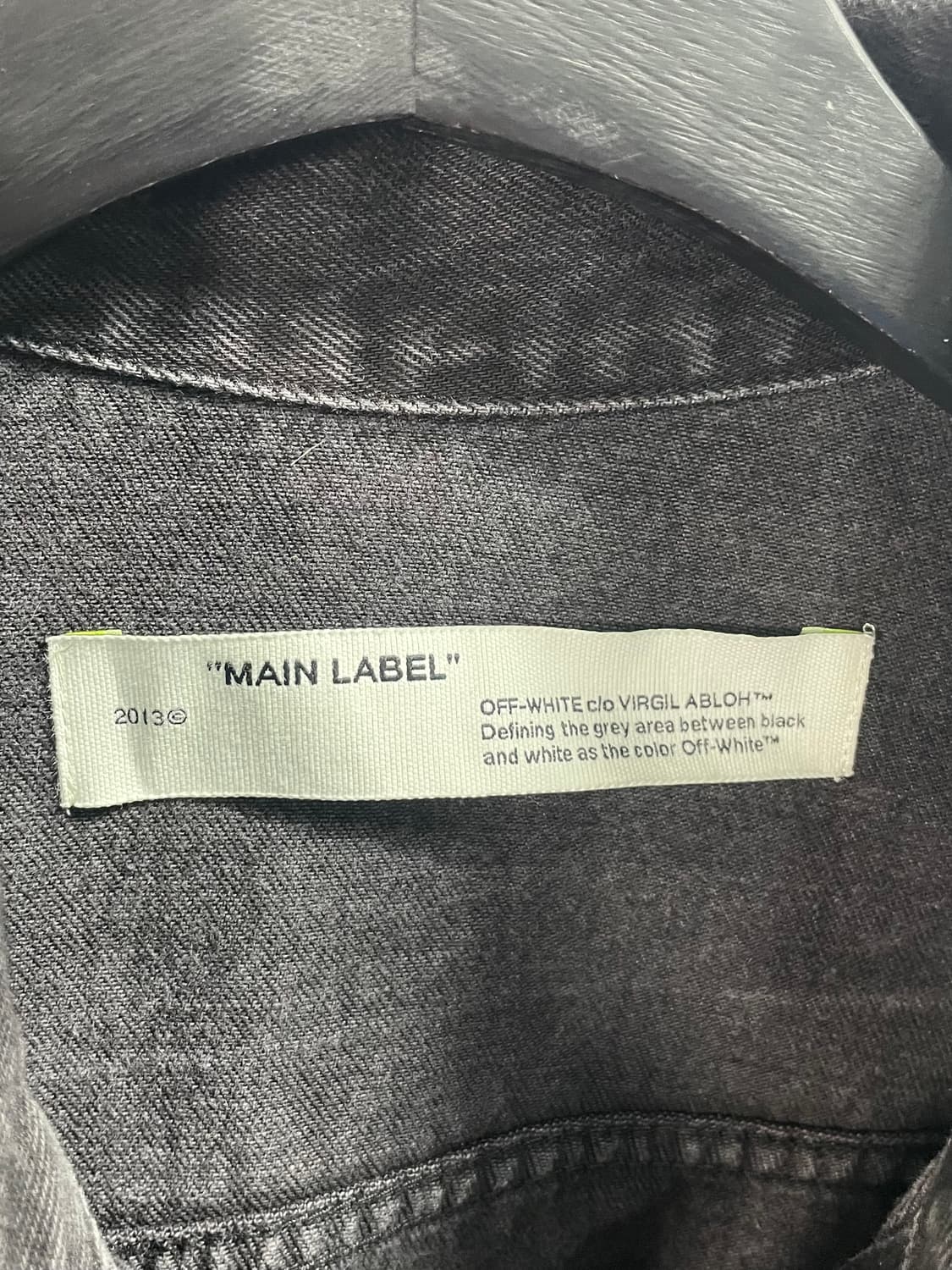 오프화이트 2019 흑청 청자켓 (on.330)   상품이미지8