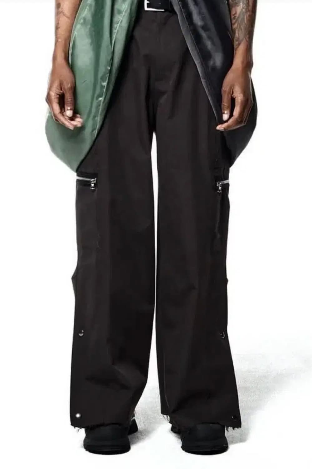 커마웨어 24fw 스웨이드 배색 스냅 카고 팬츠 상품이미지4