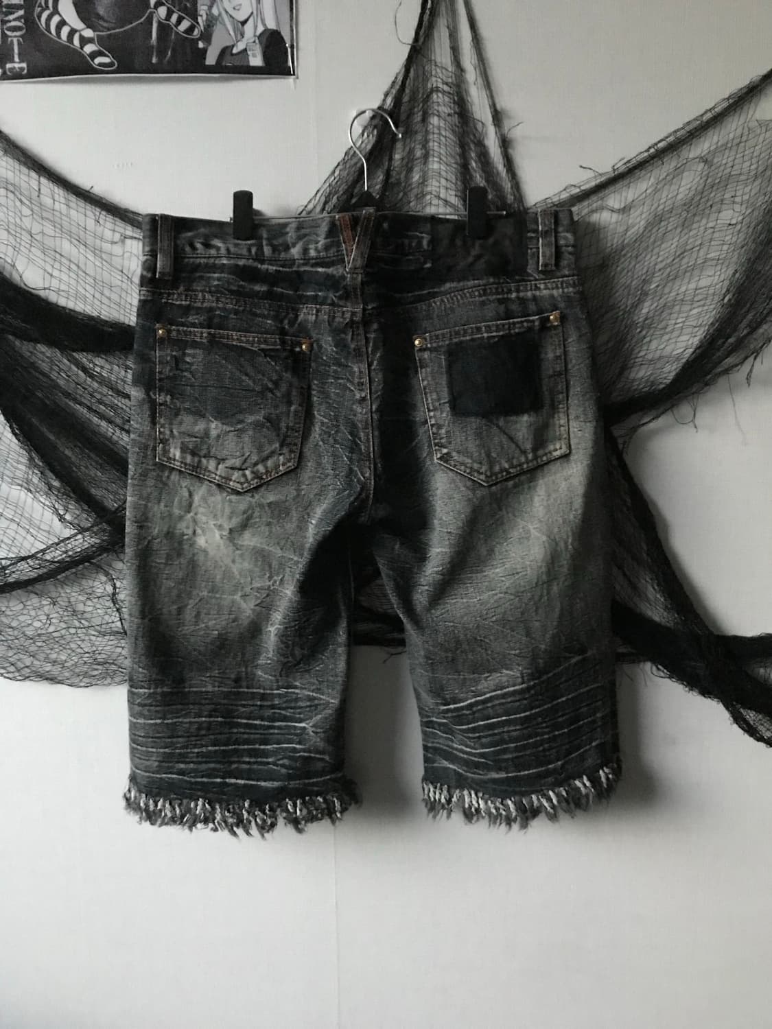 Punk eyelet detailed shorts   상품이미지3