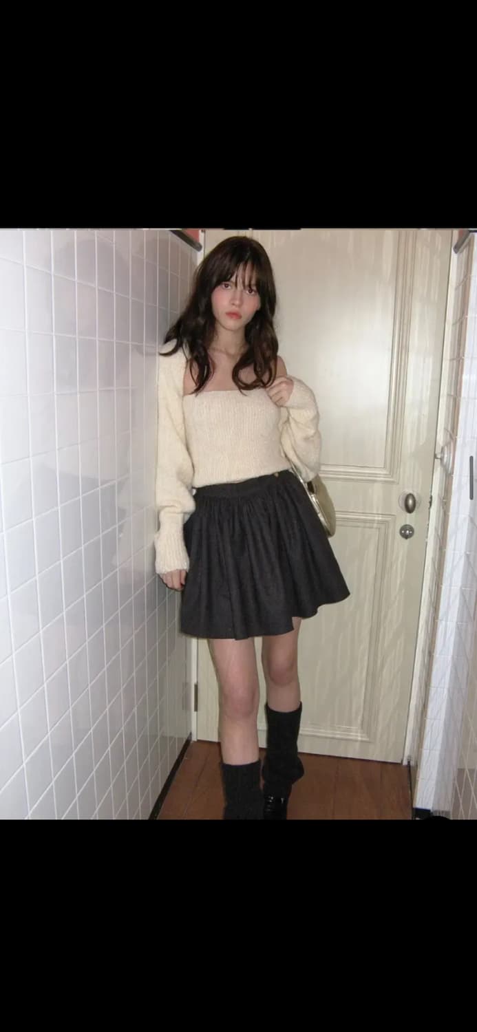썸웨어버터 Shirring heart mini skirt s 상품이미지1
