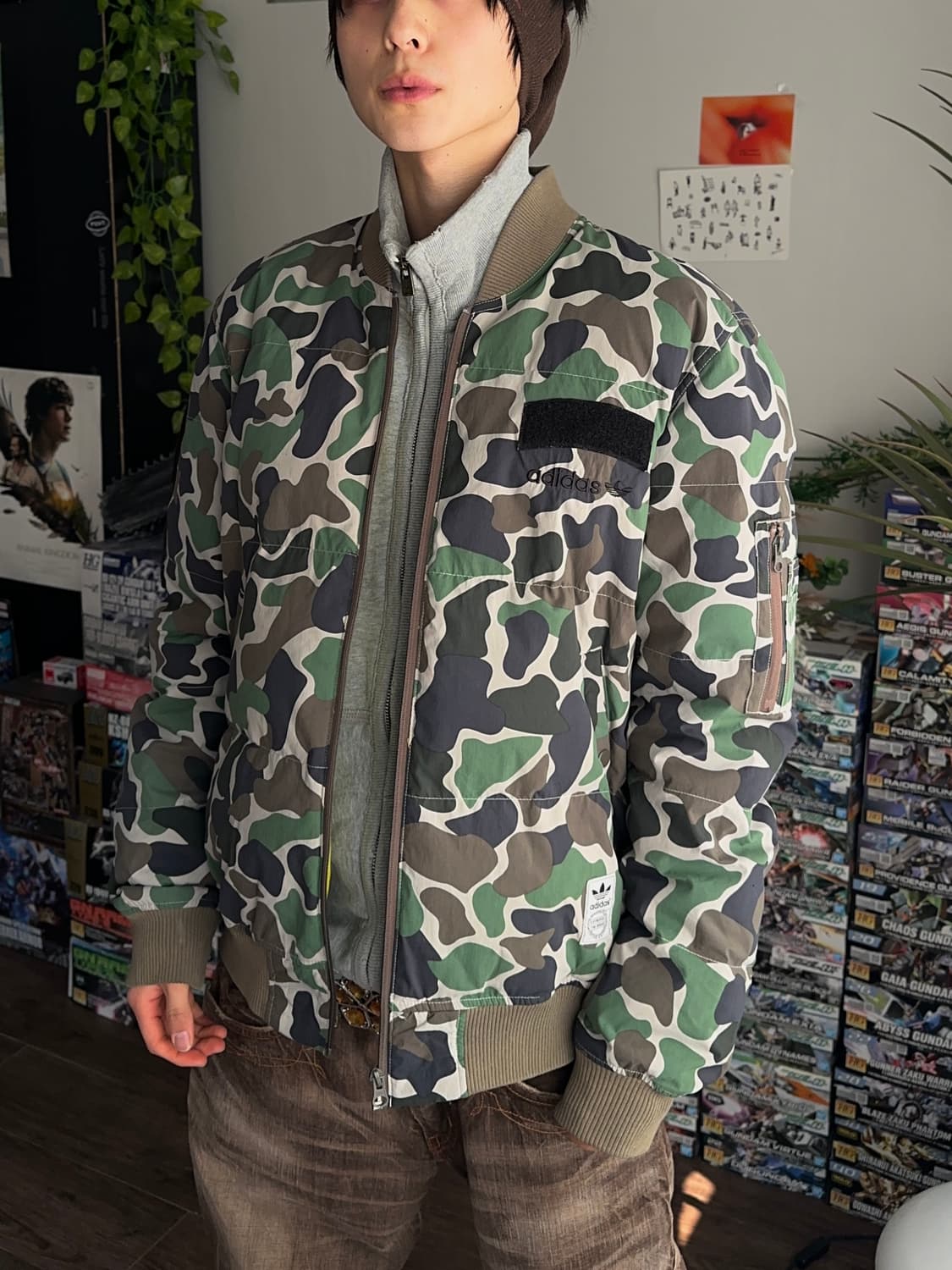 Adidas 올오버 카모플라쥬 봄버 상품이미지2