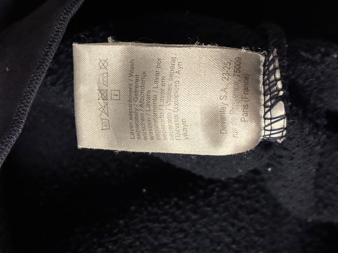 라코스테 크루넥 코튼 저지 롱슬리브 블랙네이비 상품이미지4