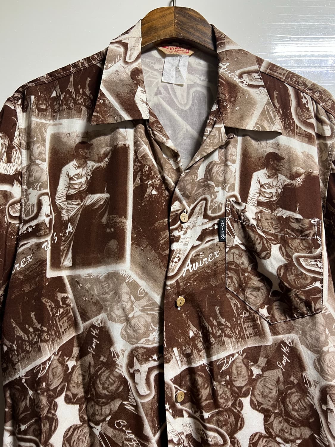 빈티지 90s 아비렉스 하와이안 셔츠 상품이미지2