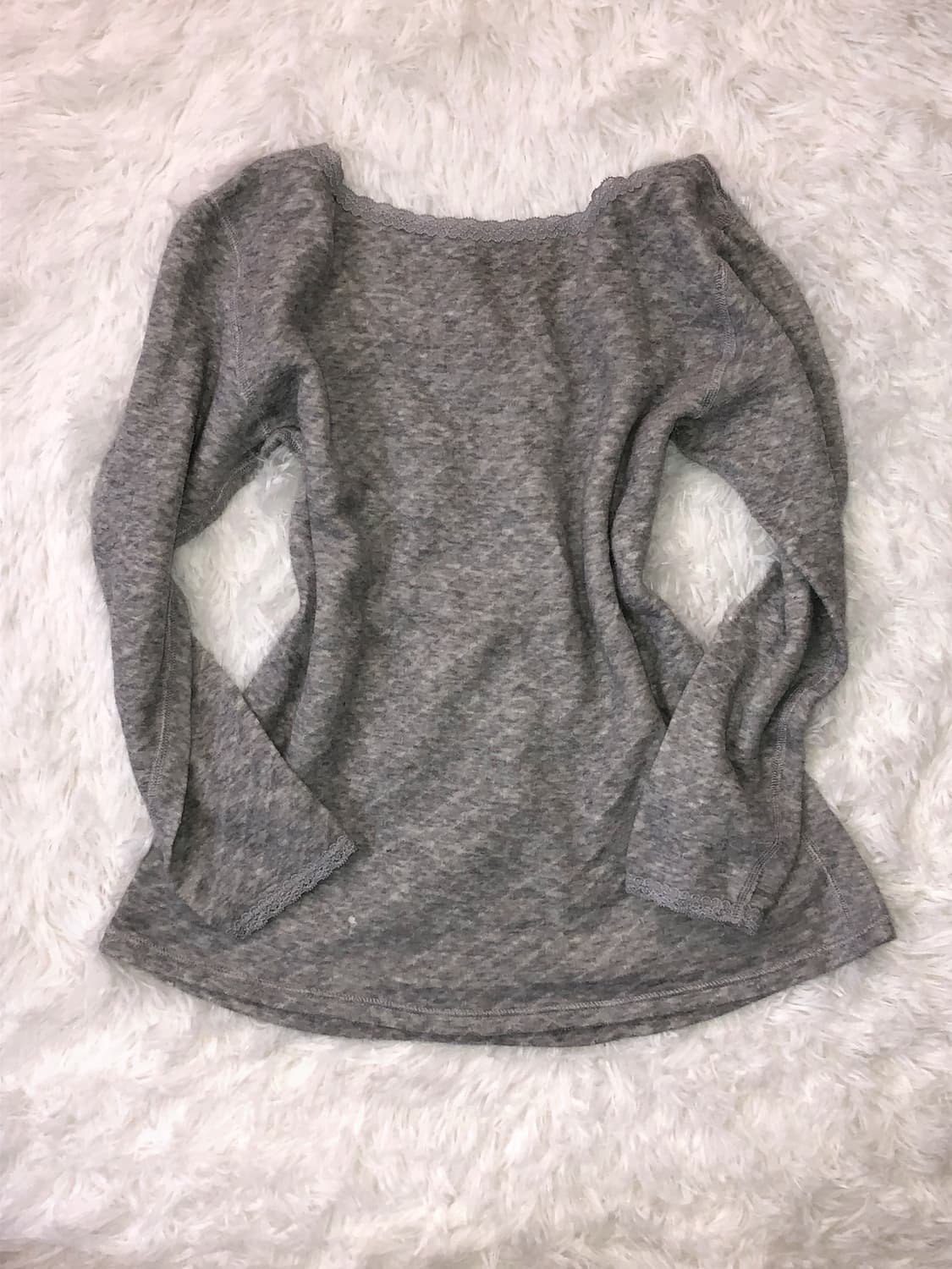 grey cute puppy top 상품이미지2