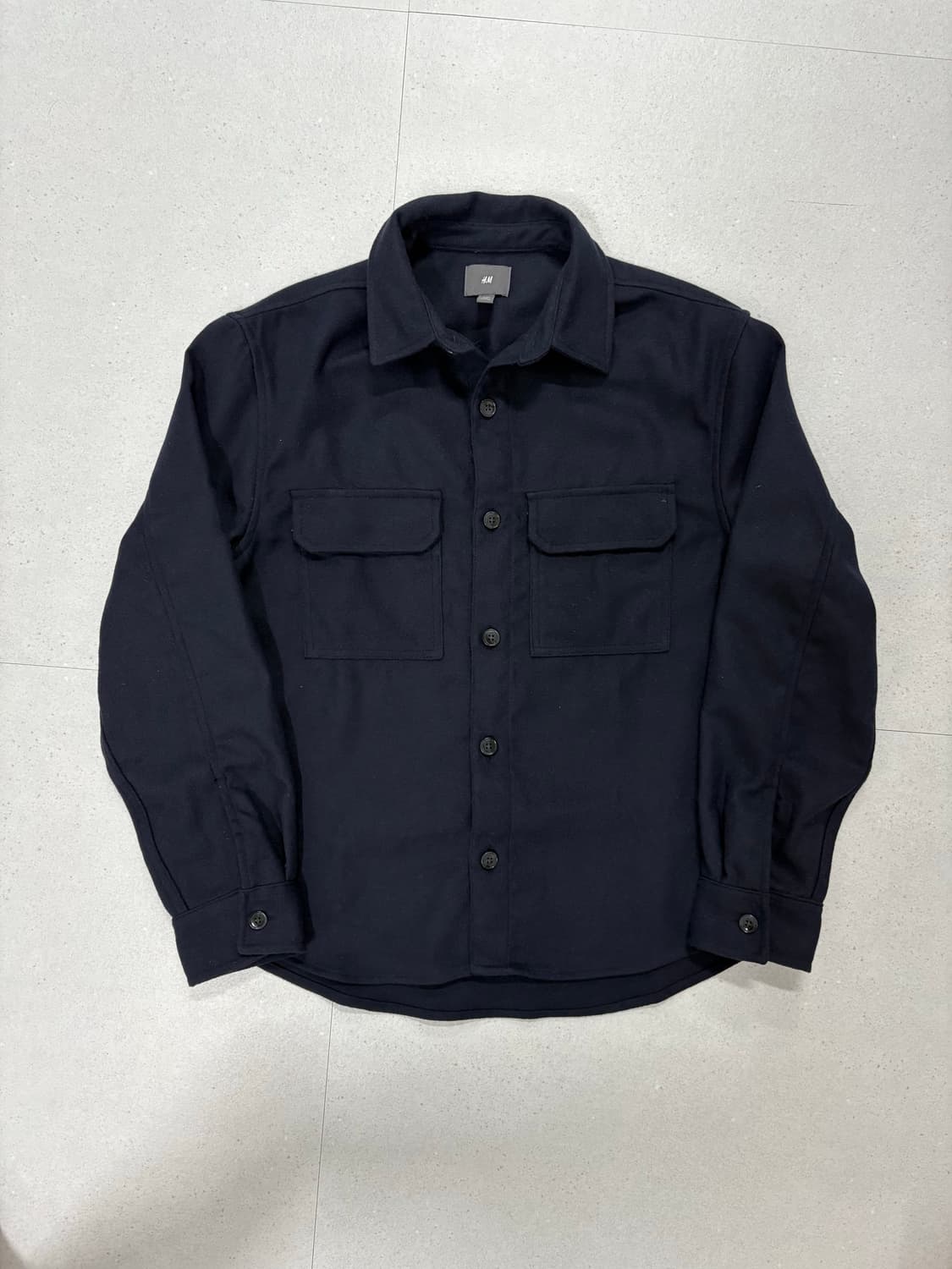 H&M 네이비 포켓셔츠자켓 상품이미지1