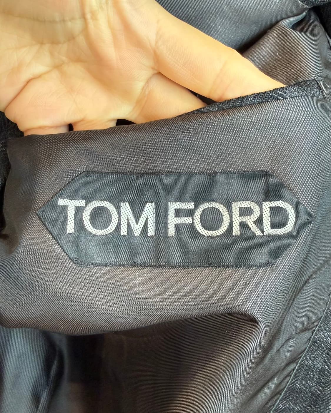 톰포드 블랙 윈도우페인 체크 패턴 울 블레이저 자켓  상품이미지8