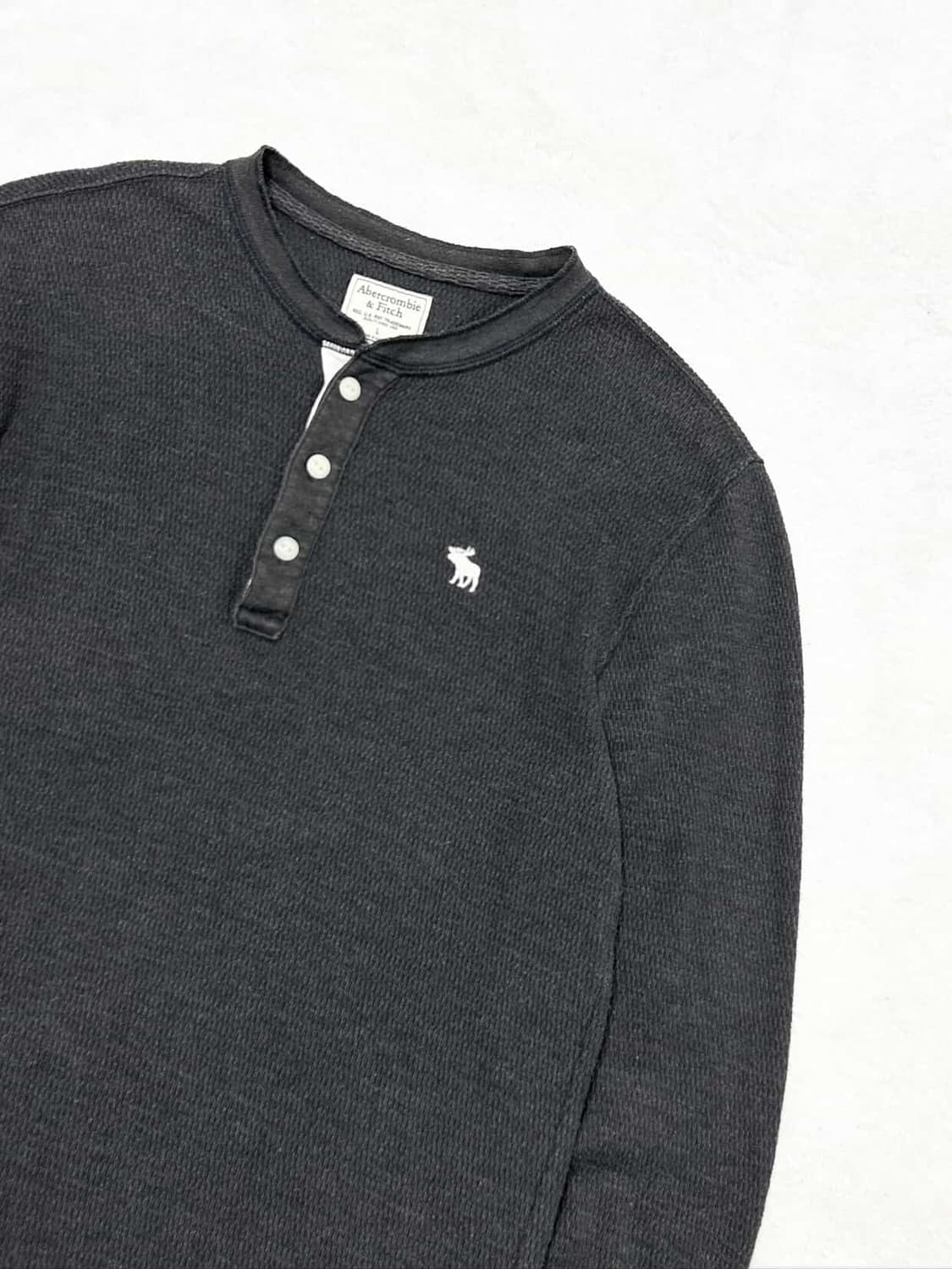 아베크롬비 순록 차콜 반버튼 롱슬리브 상품이미지6