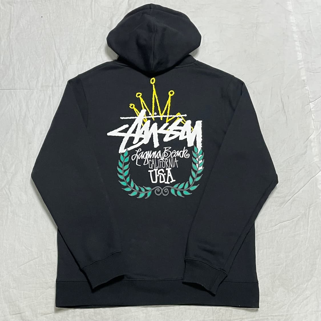 M 스투시 크라운로고 후드티 상품이미지3