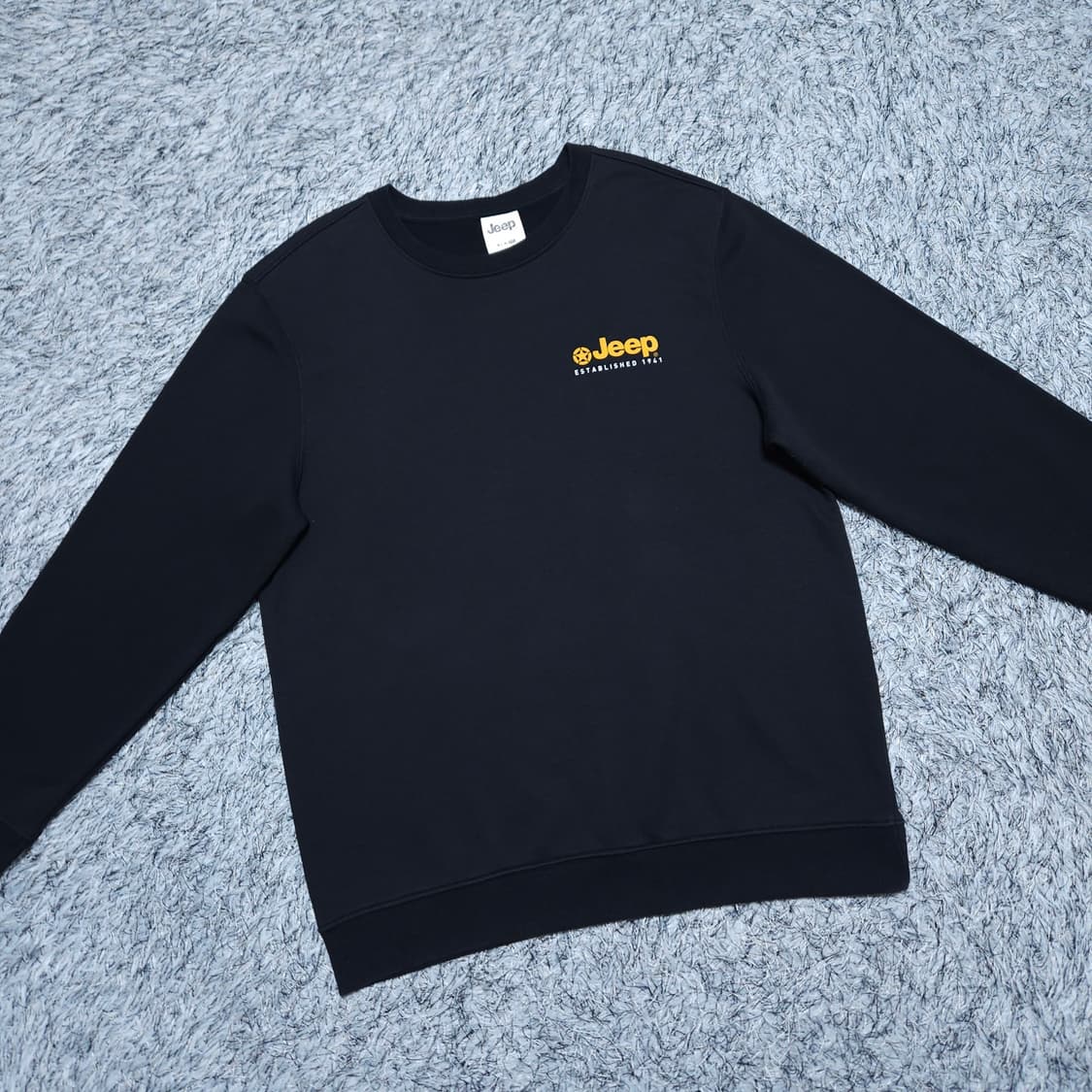 Jeep)105 남자 검정 맨투맨티셔츠 / 왕눈이샵 상품이미지2