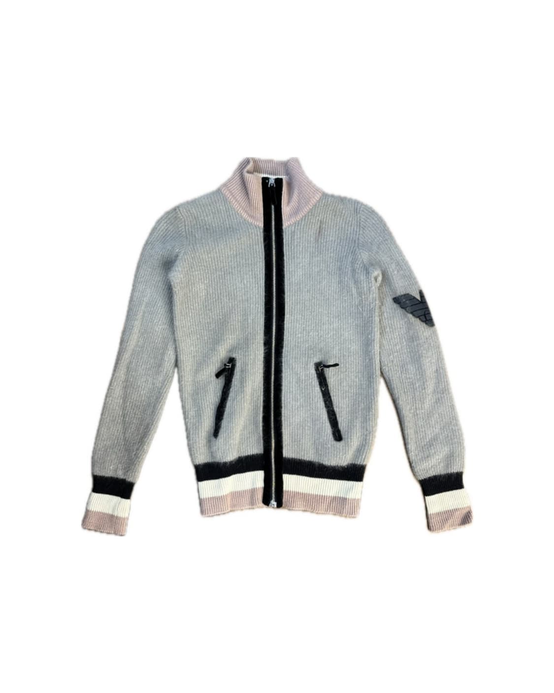 엠프리오 아르마니 니트 배색 집업가디건 상품이미지1