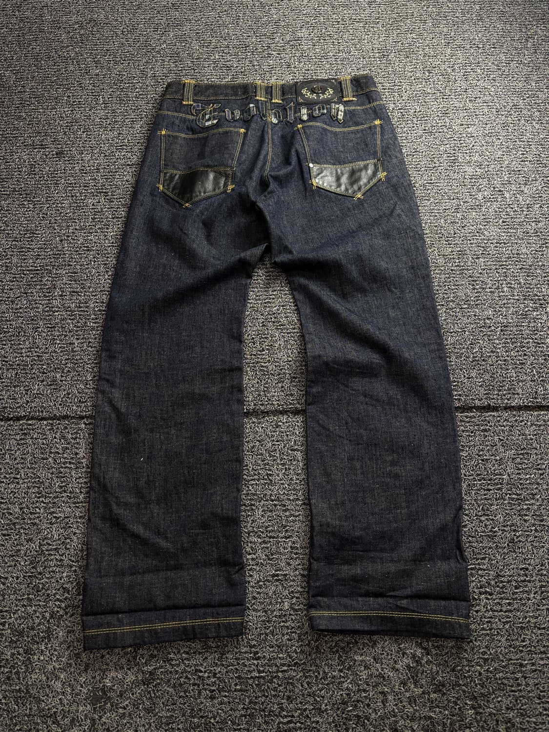 00s EXR 올드스쿨 자수 빅로고 데님 팬츠 2709 상품이미지5