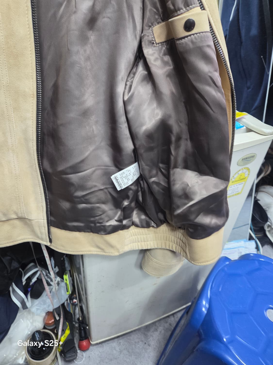 타임   양가죽   스웨아드   자켓 상품이미지4