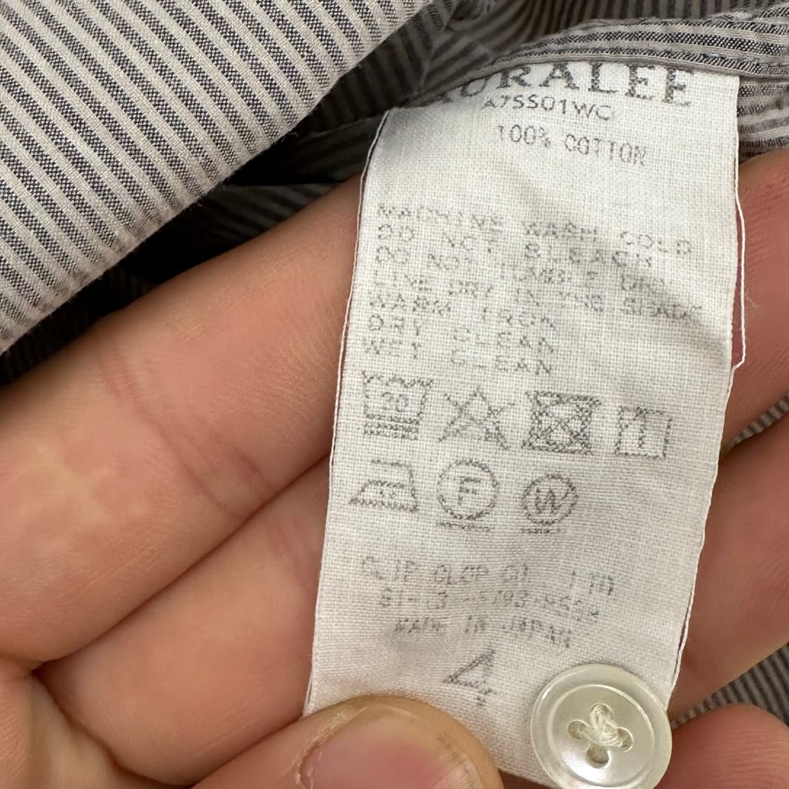 오라리 셔츠 4사이즈  상품이미지5