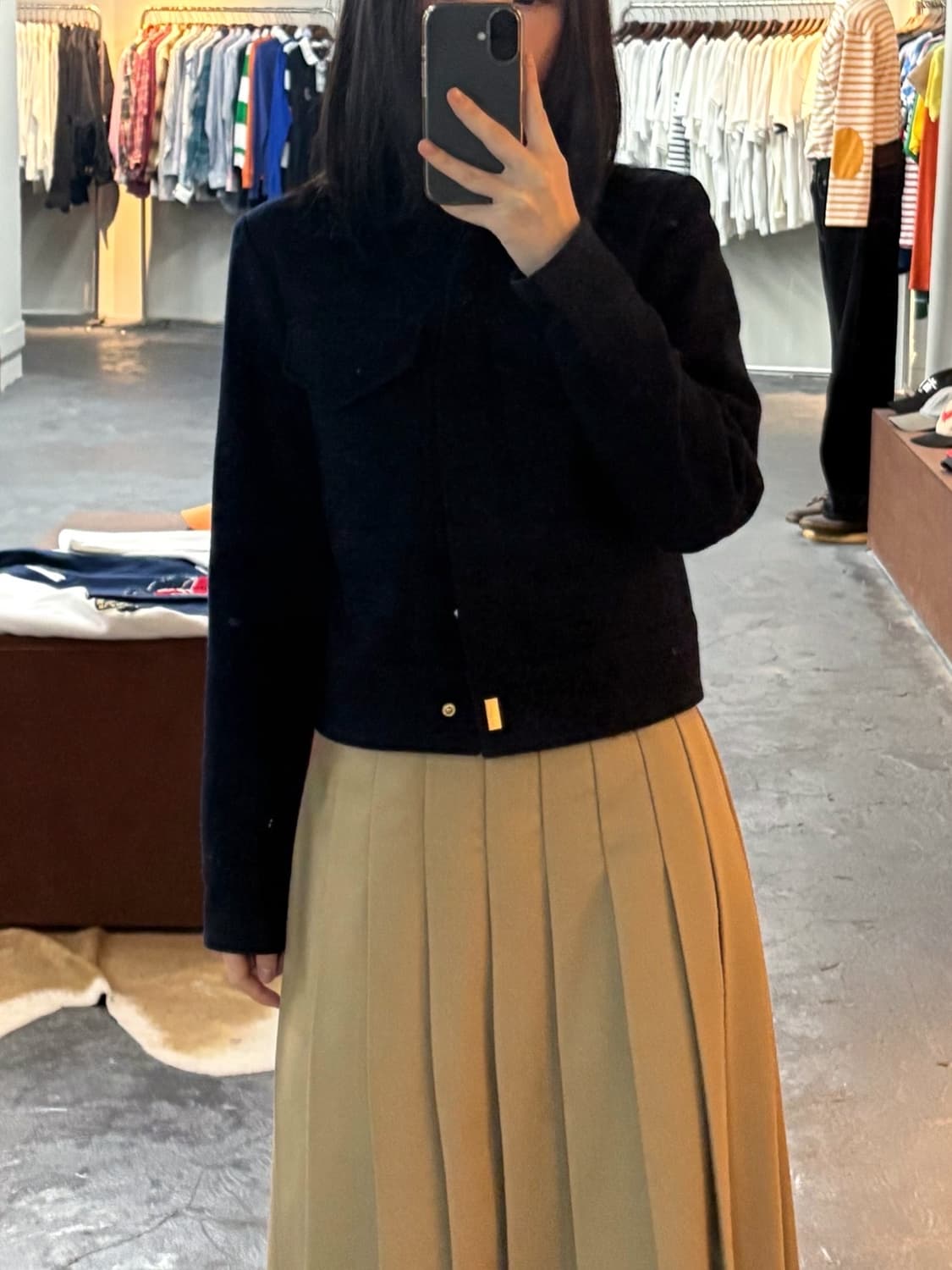 폴로 진스 컴퍼니 울 크롭자켓 상품이미지1