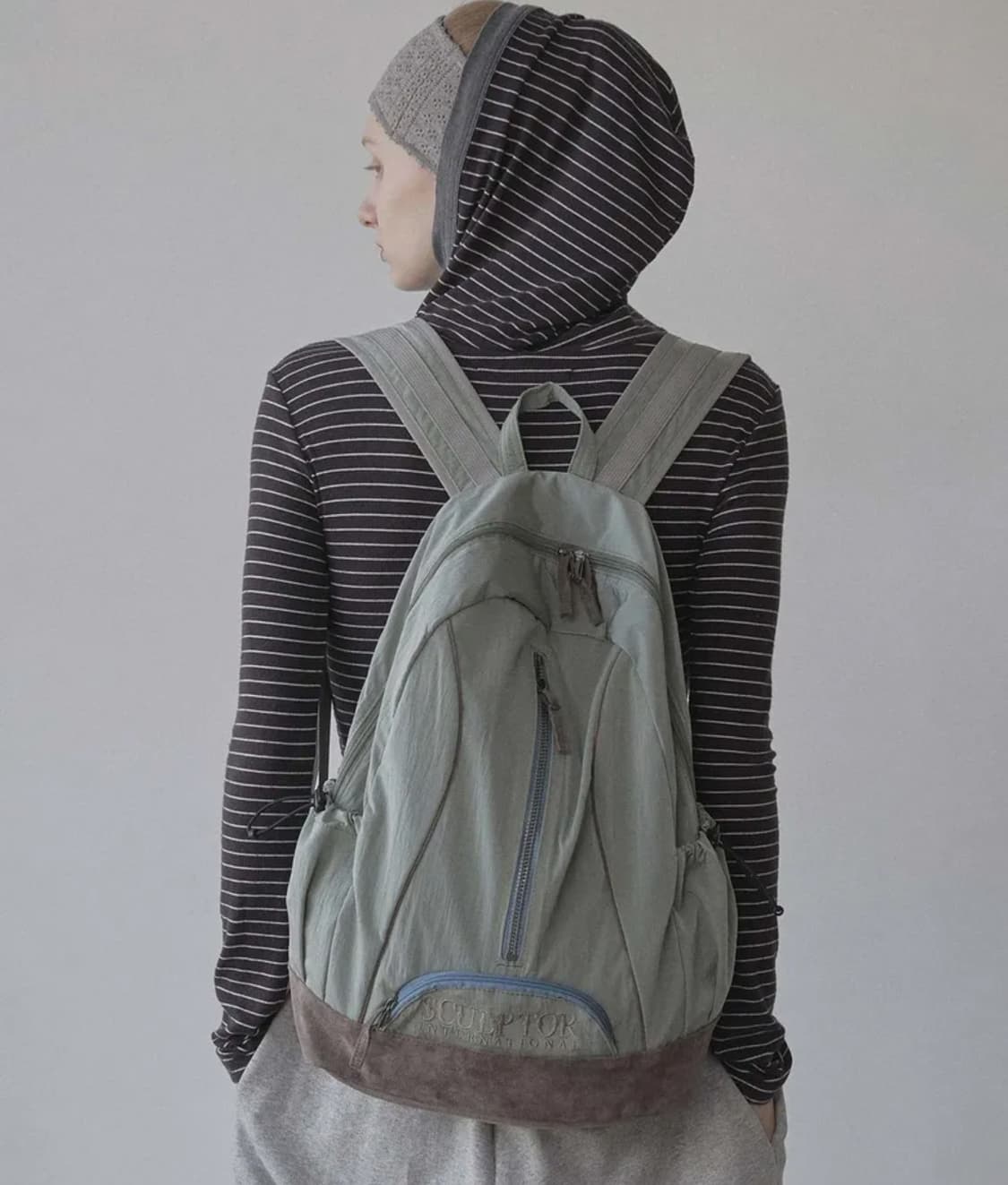 [Sculptor]스컬프터 올드스쿨 카키 백팩 상품이미지1