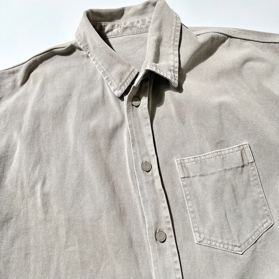 22fw 시스템옴므 백로고 데님 셔츠 상품이미지5