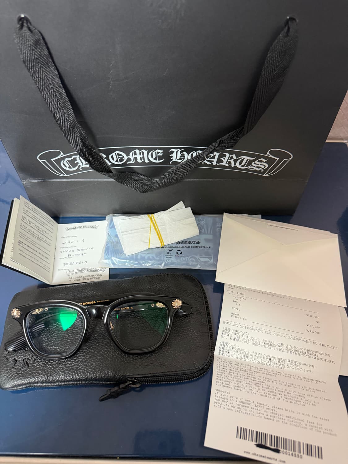 크롬하츠 SMOKE SHOW-A  스모크쇼 금장 안경 18k 상품이미지1