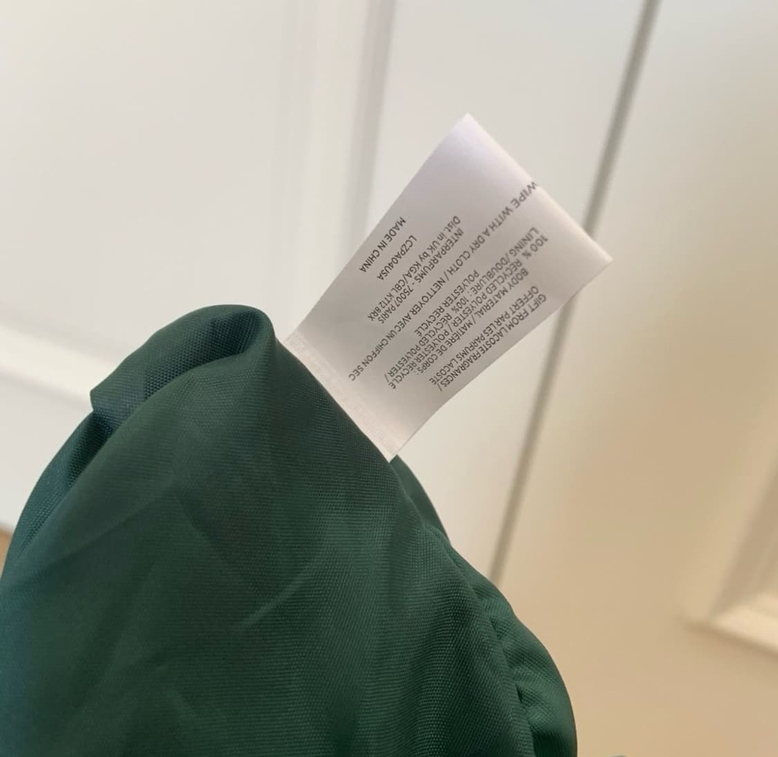  라코스테 퍼퓸 크로스바디백 메신저백 그린 상품이미지9