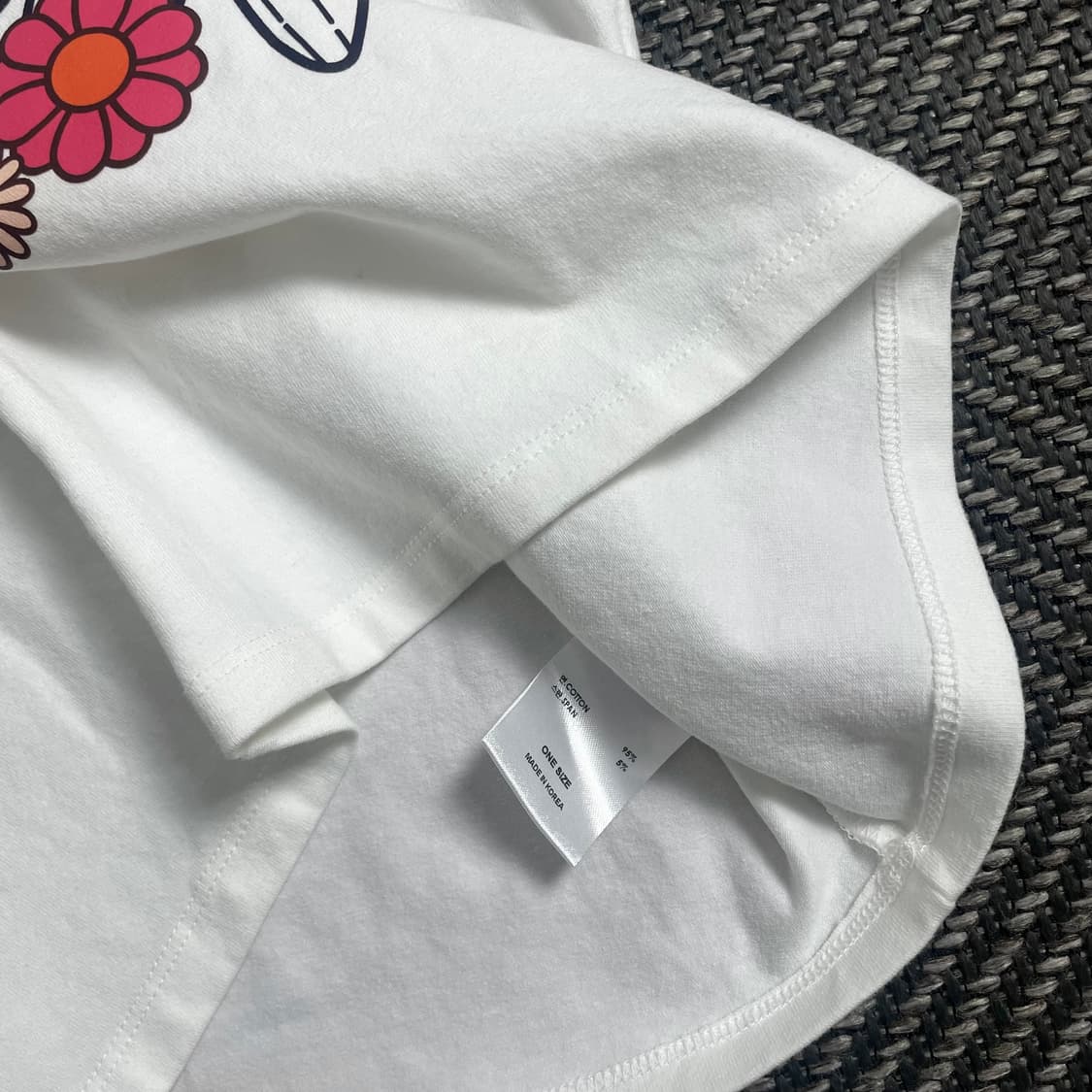 마르디 메크르디 플로럴 로고 크롭 반팔 티셔츠o 4657 상품이미지4