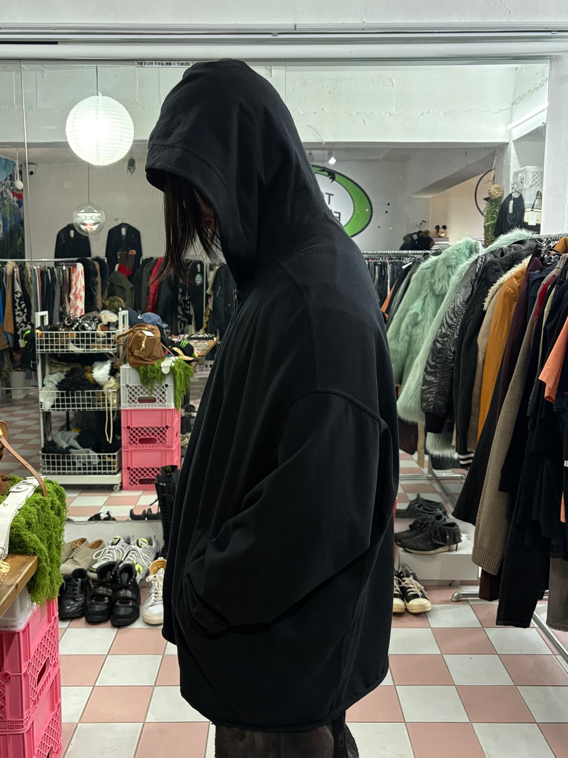 TTF✳️릭오웬스 오버핏 후드집업 상품이미지4