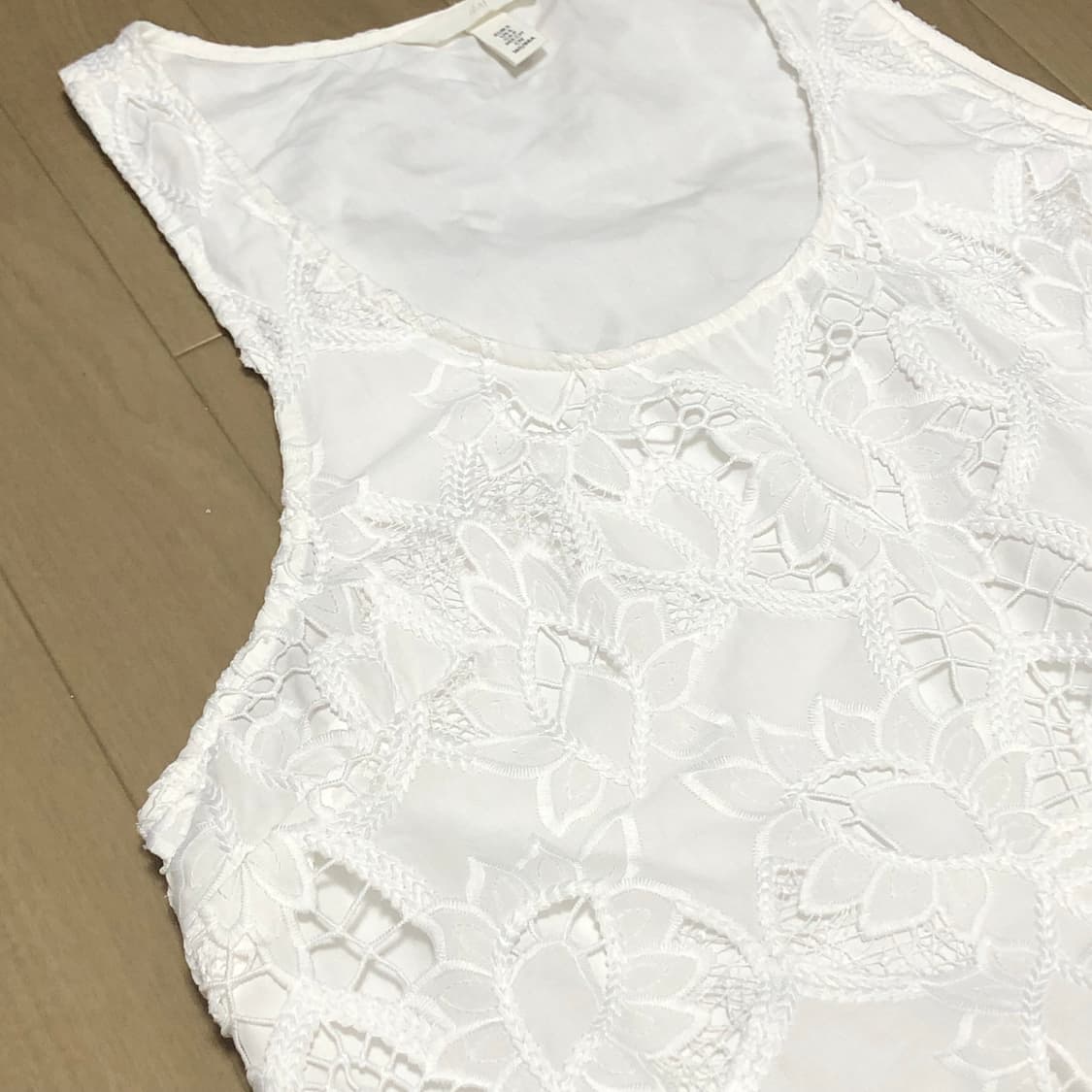 h&m 에이치앤엠 브로드리 앙글레즈 미니 드레스 (새상품) 상품이미지3