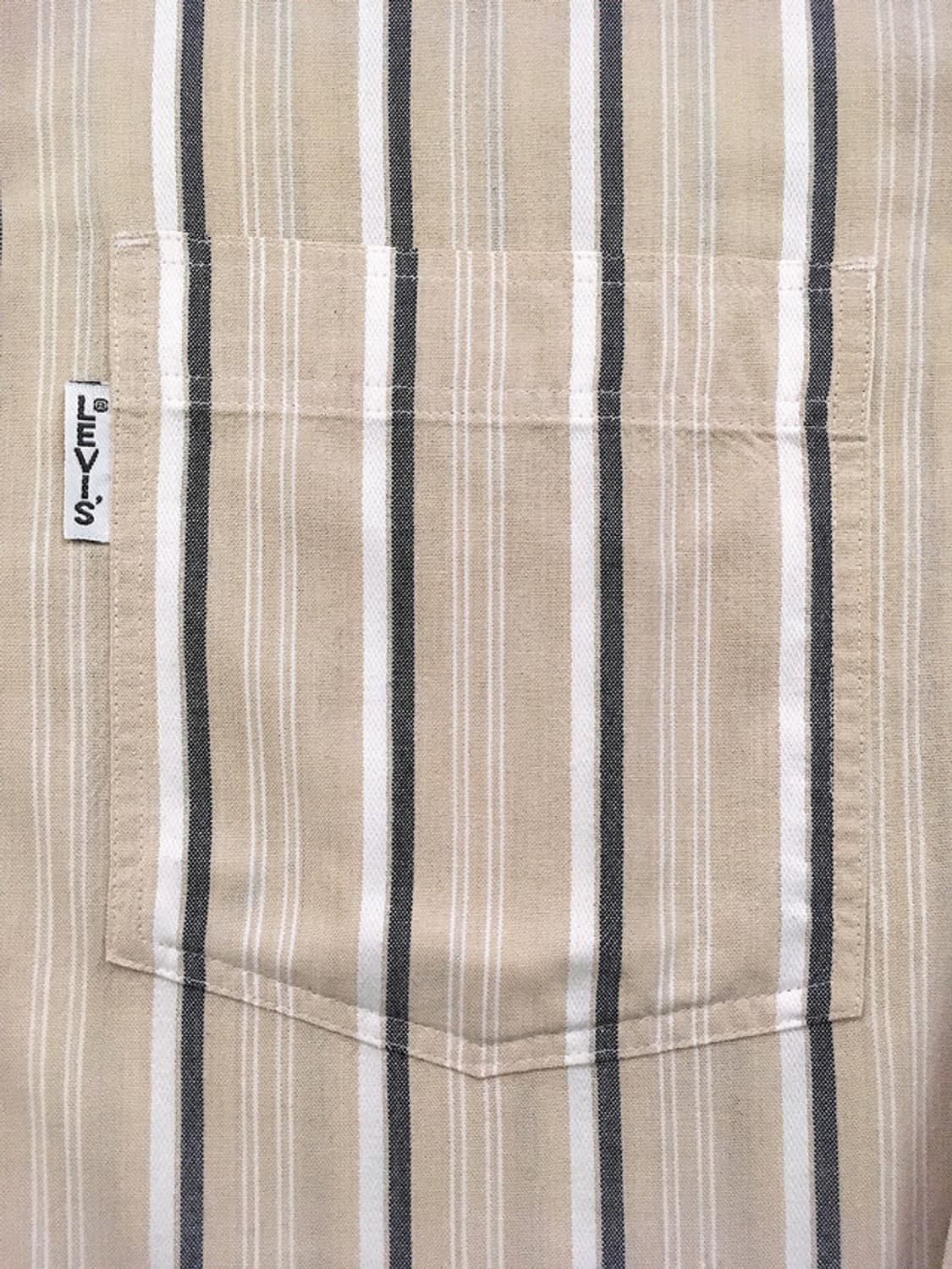 90s vtg Silver-label bold stripe shirts 상품이미지3