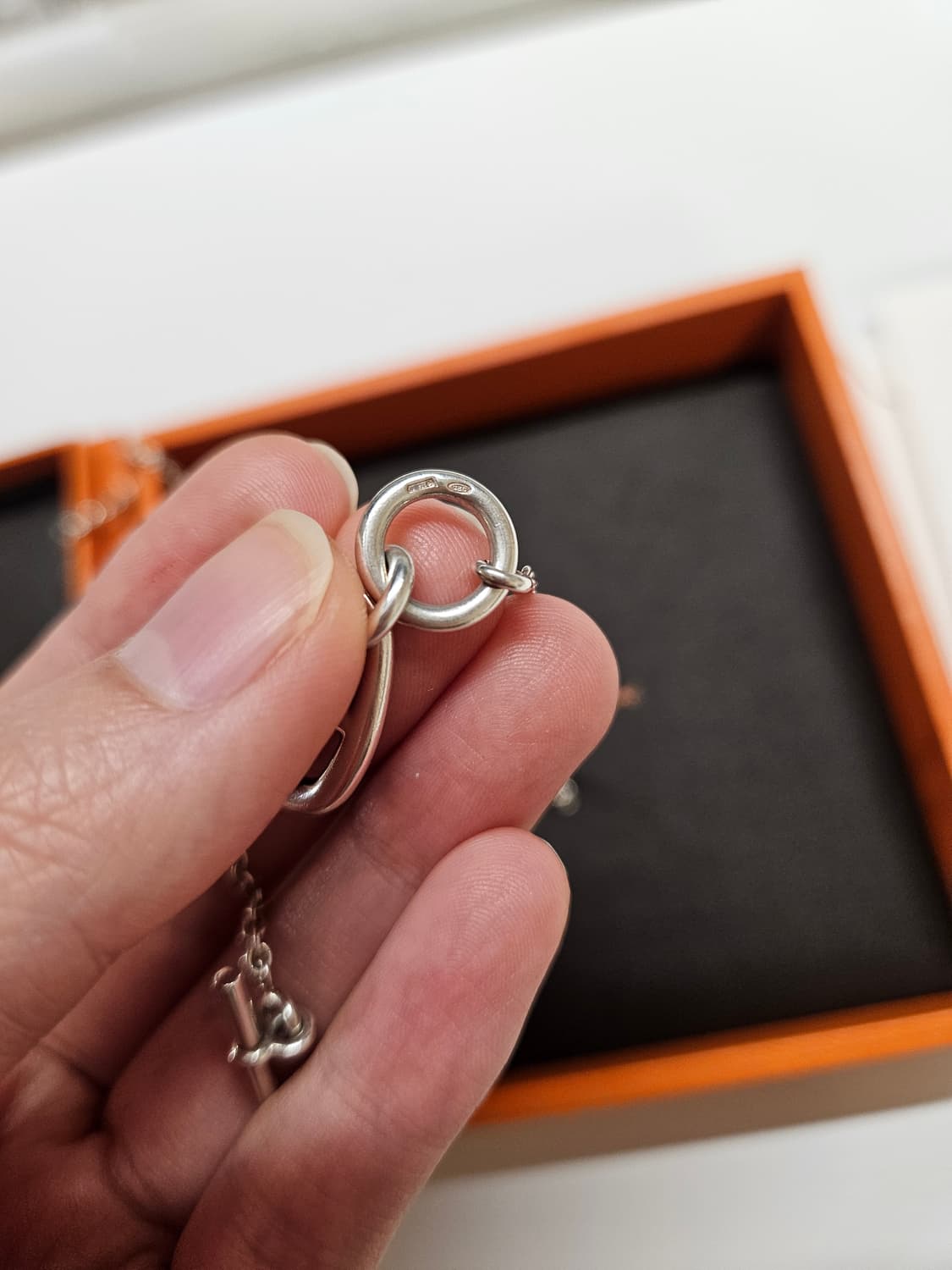 에르메스 샹달 토글바 실버목걸이 정품 인보이스포함 상품이미지6