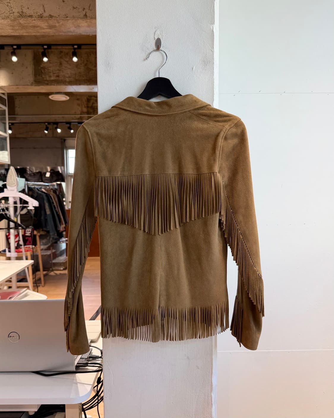 생로랑 브라운 스웨이드 프린지 자켓  상품이미지7
