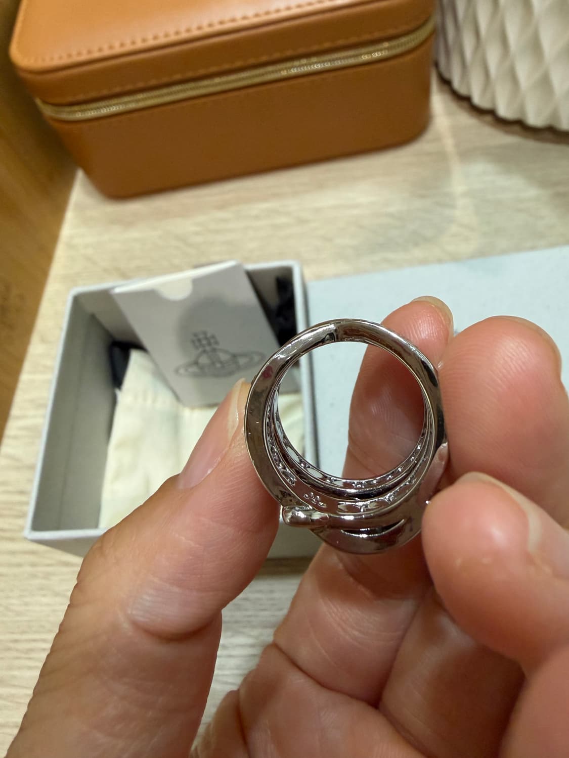 비비안웨스트우드 아카이브 2단 벨트 반지 새상품 상품이미지8