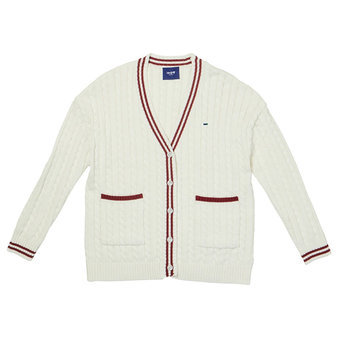 아이토브서울 베이직 니트 가디건 화이트 상품이미지1