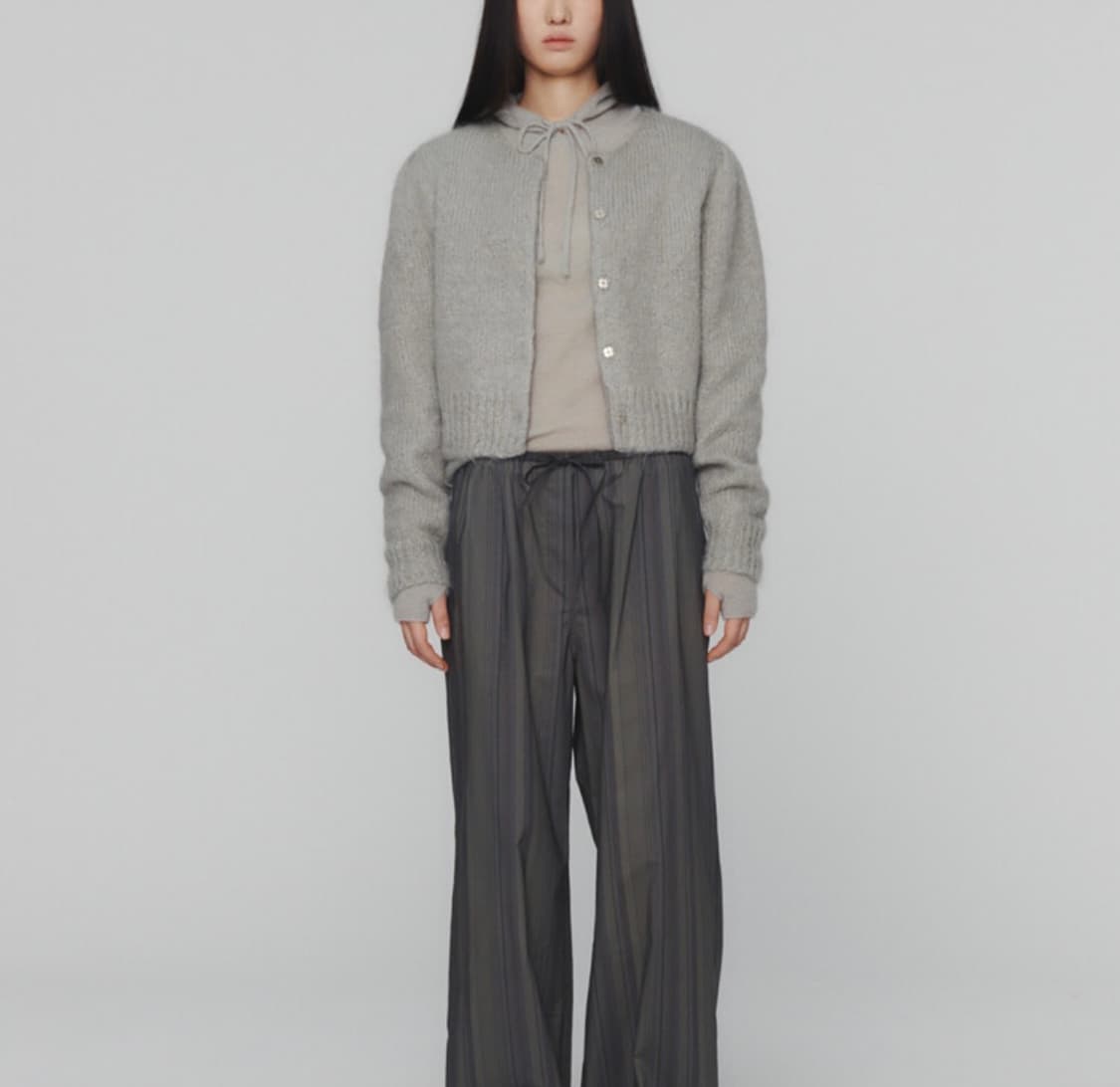 amomento new grandma cardigan light grey 상품이미지2