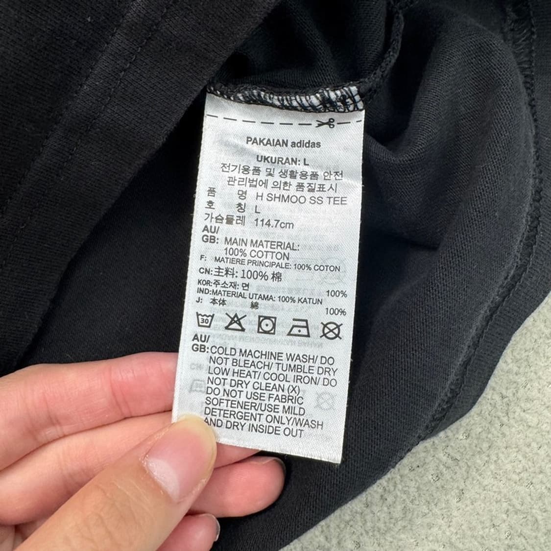 ADIDASxMark Gonzales 반팔 티 블랙 L 상품이미지6