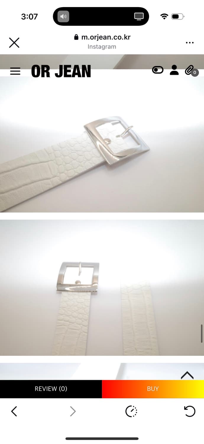 새상품) orjean 루즈슬립오버 벨트 상품이미지3