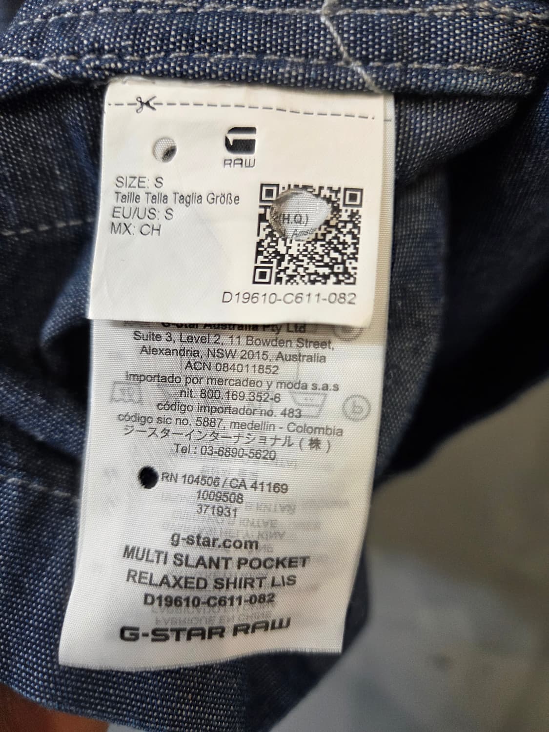 데님 워크 셔츠 자켓 블루(S) 상품이미지8