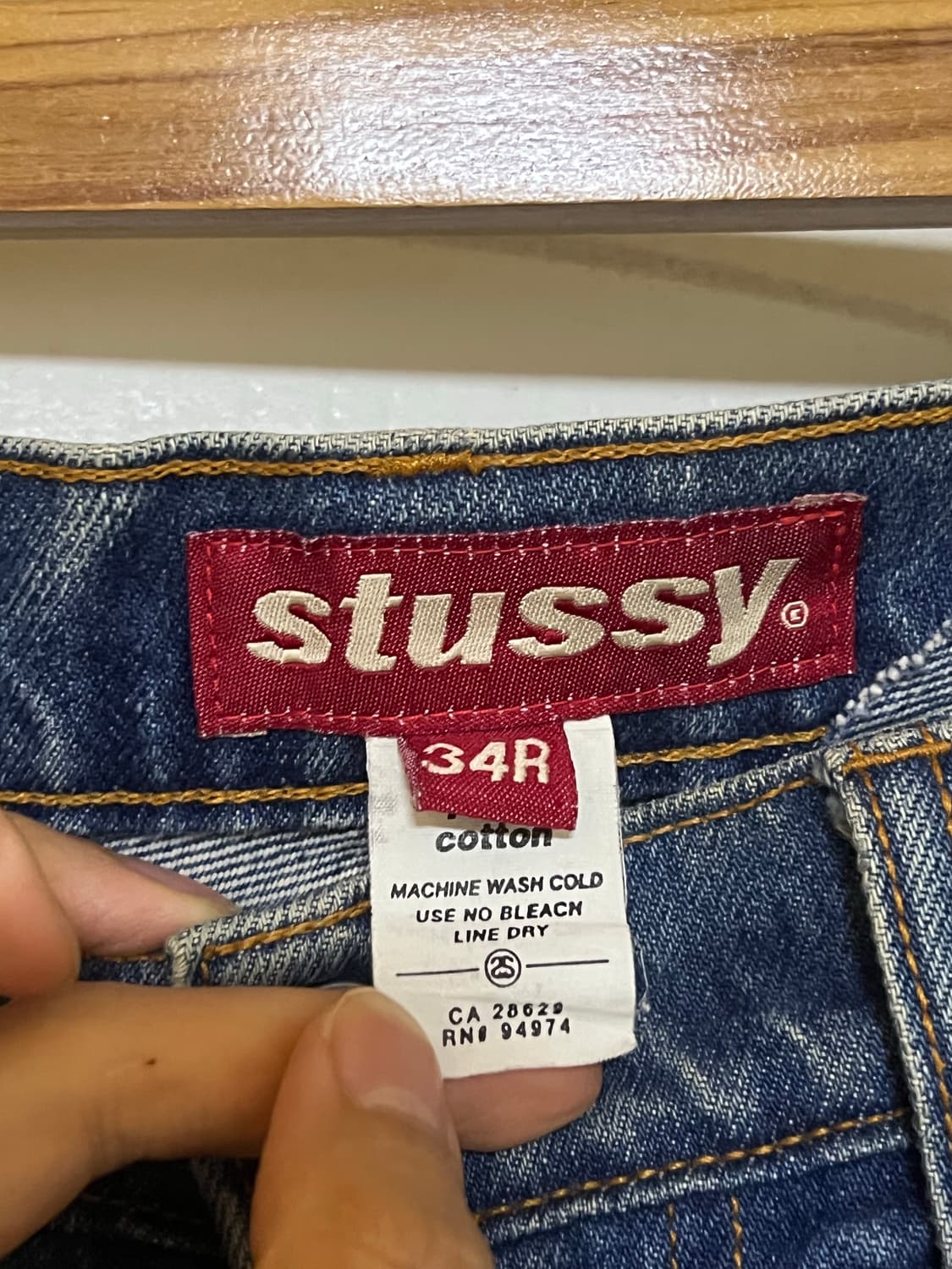 90s usa 스투시 올드 빅올진 데님팬츠 빈티지 뤡코즈 세인트미카엘 상품이미지4